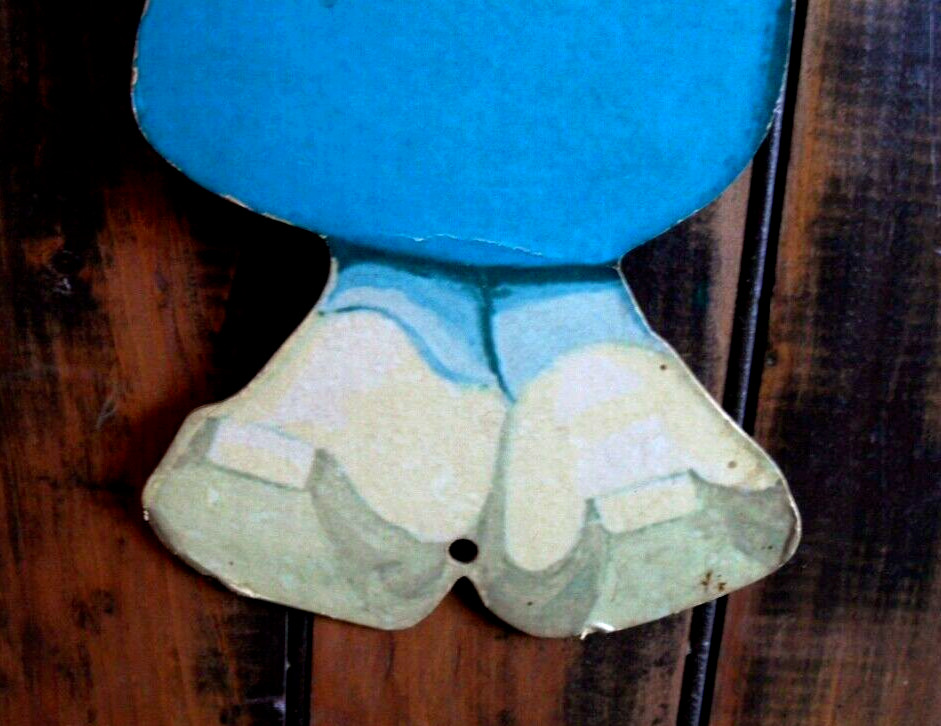 orig. 1920’s-40’s Iconic DUTCH BOY PAINT *Die-Cut Boy on Swing* STORE DISPLAY