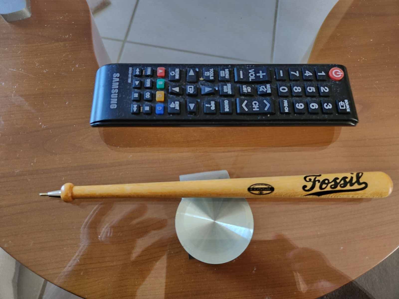 RARE Authentic Fossil Watch Sign THREE Genuine Baseball Bat Pens BRAND NEW