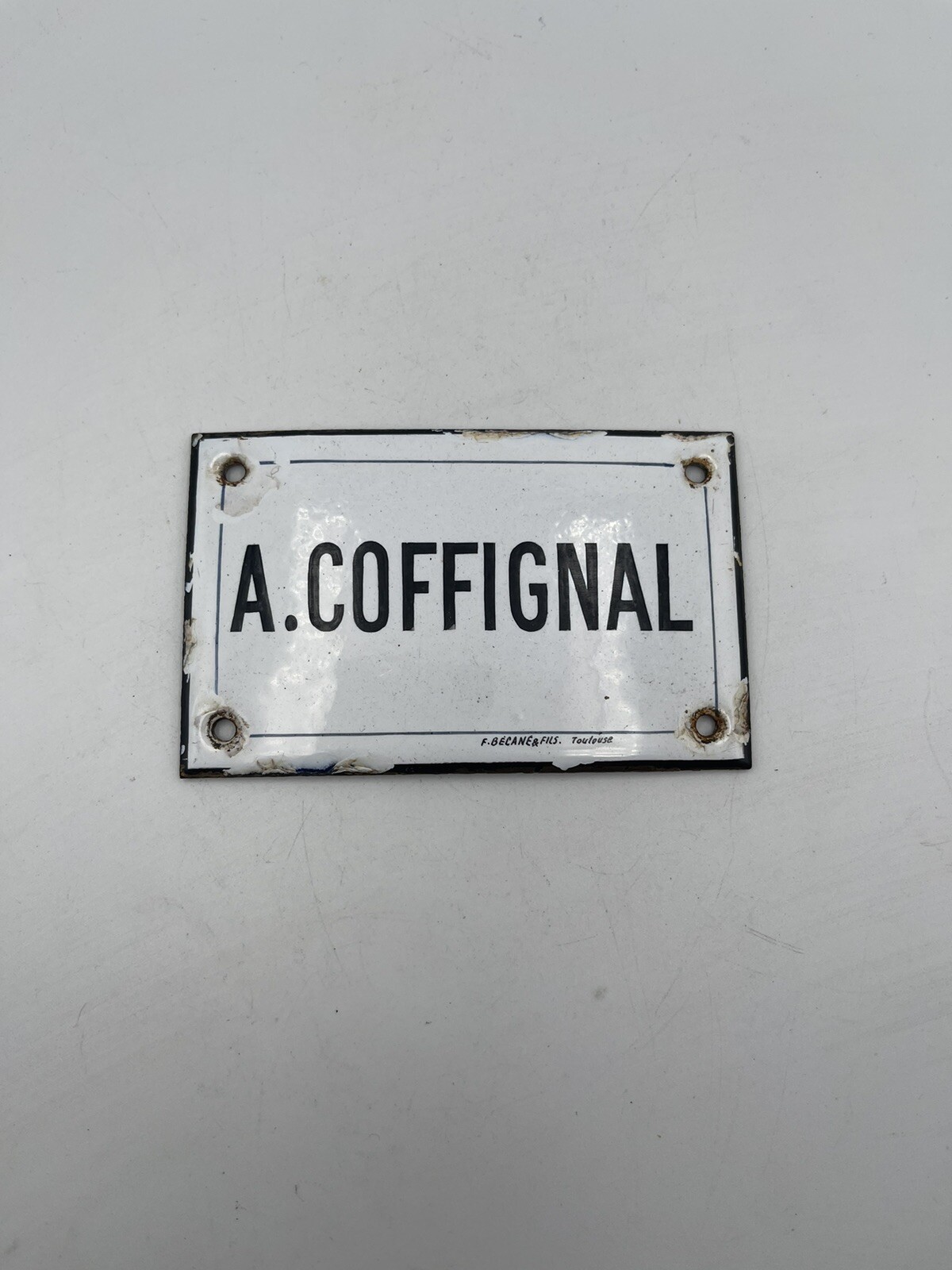 Ref 318 Old Enamel Plate
