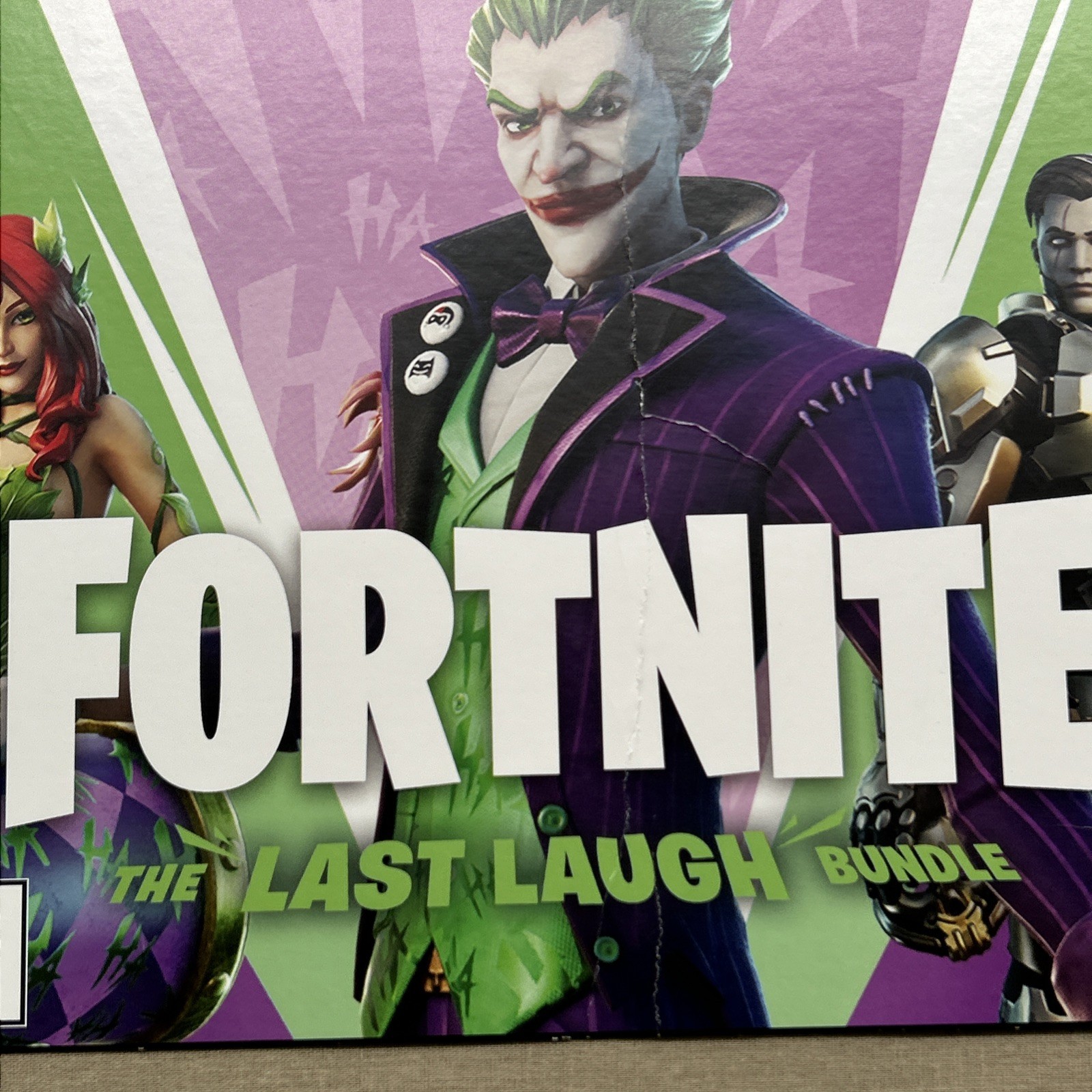 FORTNITE THE LAST LAUGH BUNDLE Video Game Store Display Sign Signage ~12″x9″+