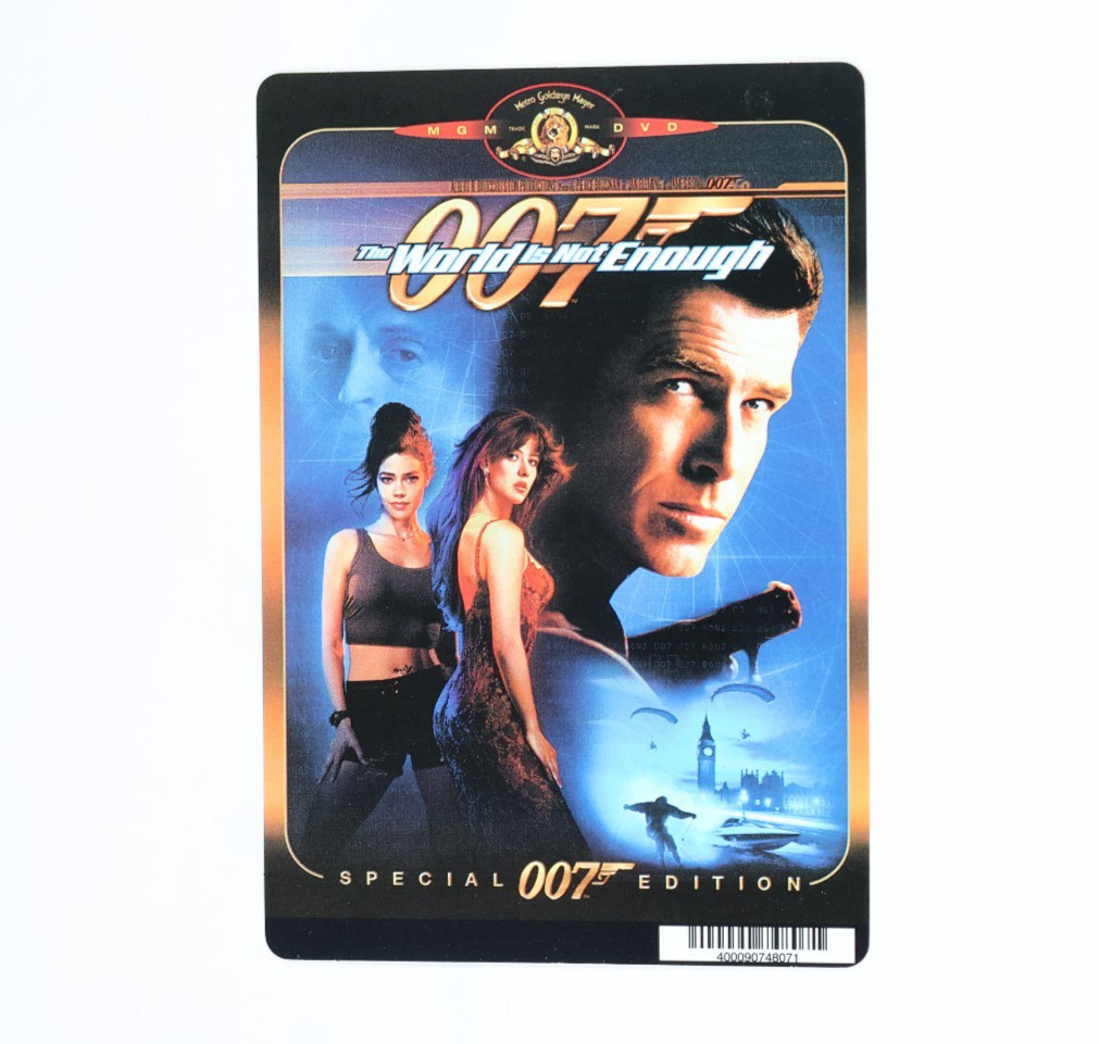 Original Blockbuster Video Display Backer Card – The World Is Not Enough – 007