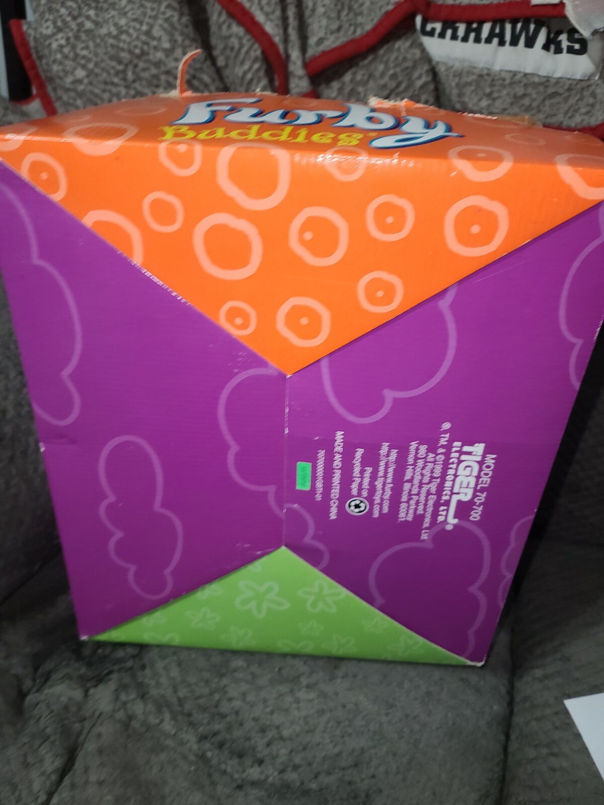 (BOX ONLY) RARE VTG 1999 FURBY BUDDIES Tiger 70-700 Retail Store Display Box