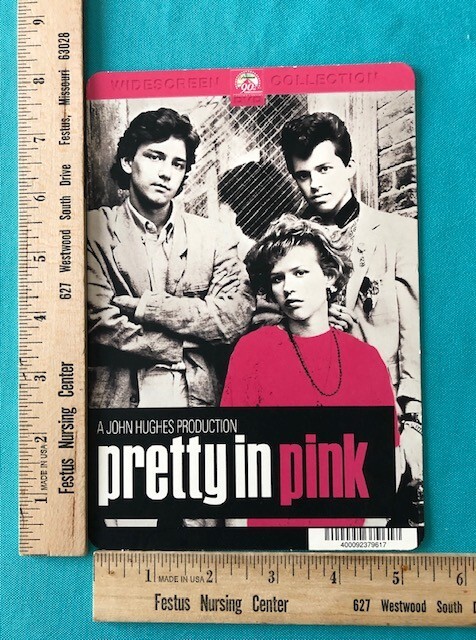 PRETTY IN PINK Blockbuster Video Backer Card Mini Poster Art 5.5” x 8”
