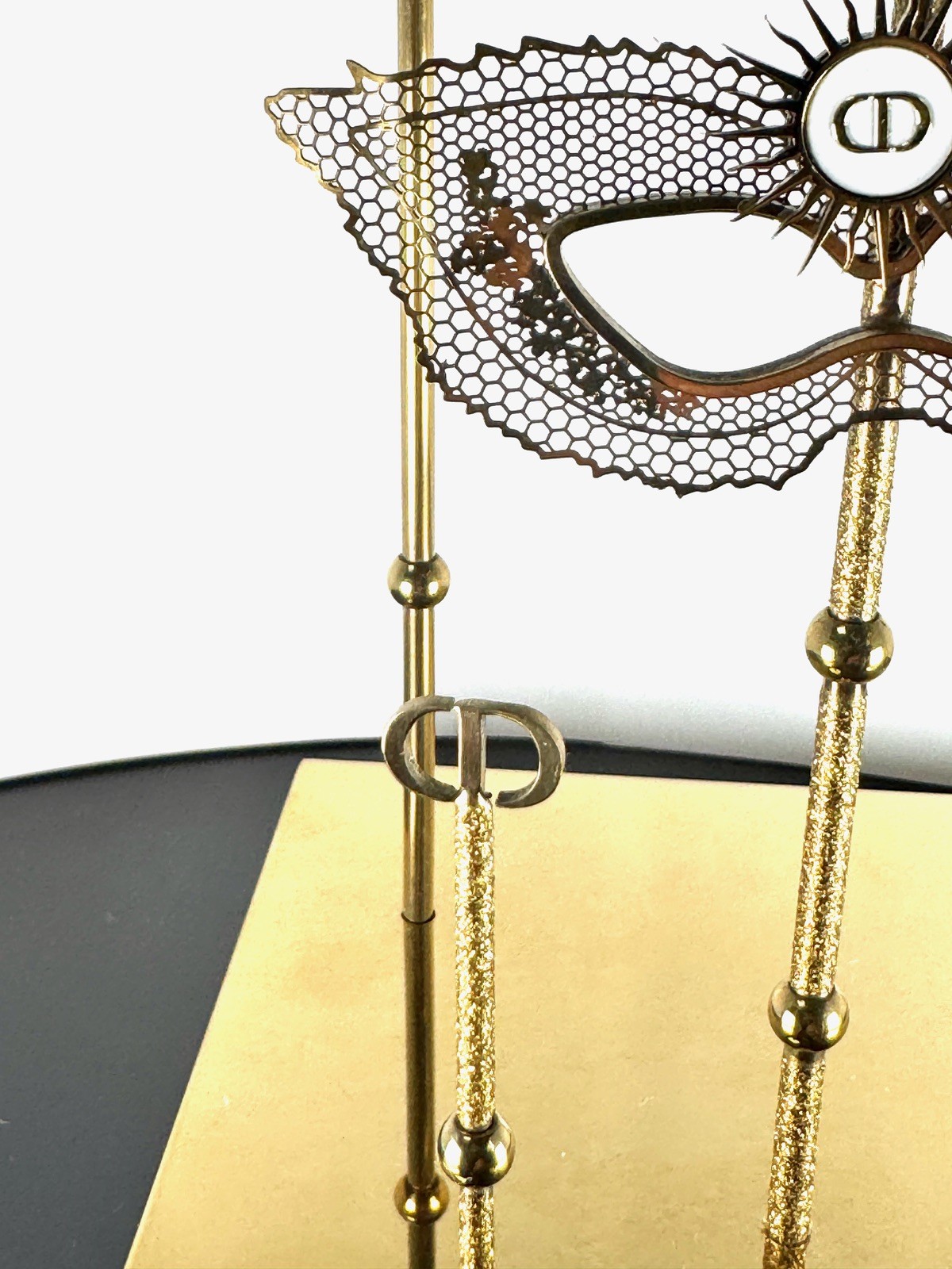Christian Dior 2024 Christmas Shop Window Display – Mask with Stars Gold Rare!!!