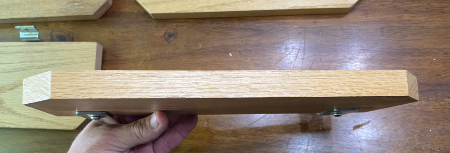 Lot Of 8 Wooden Shoe Shelves Store Retail Display 12″ (No Brand)