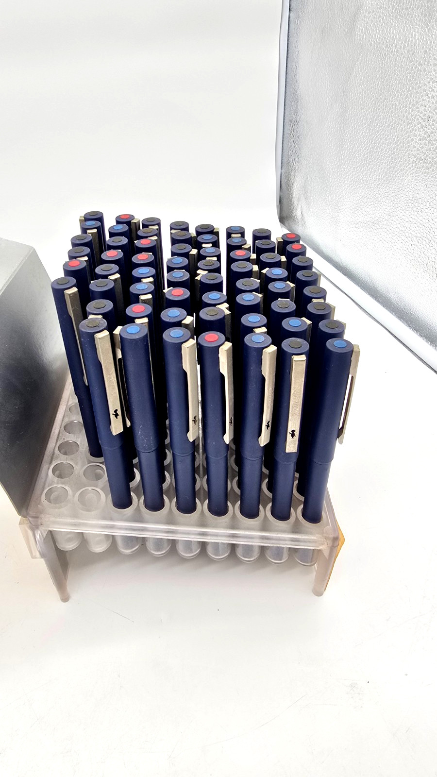 Vintage BIC Metal Point Roller Pens Retail Store Display w/Pens