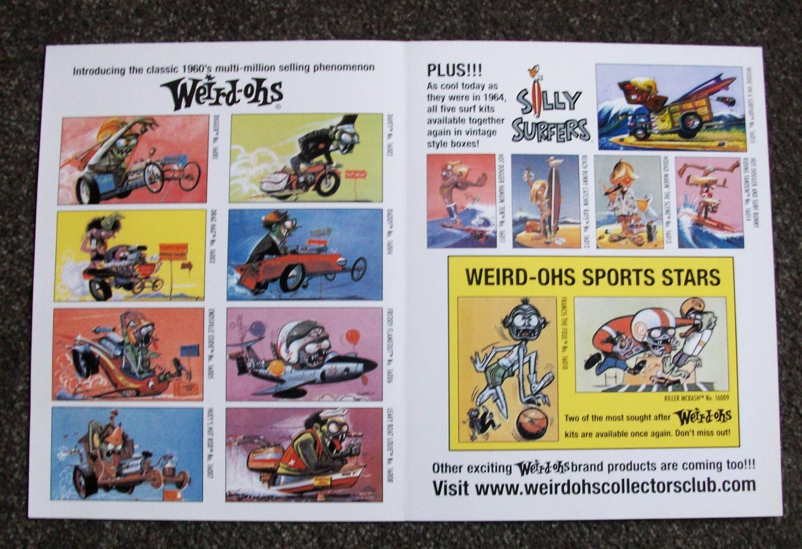 Hawk Weird-Ohs Model Kits Figures 2006 Store Display Flyer Poster Ad Monster Rod
