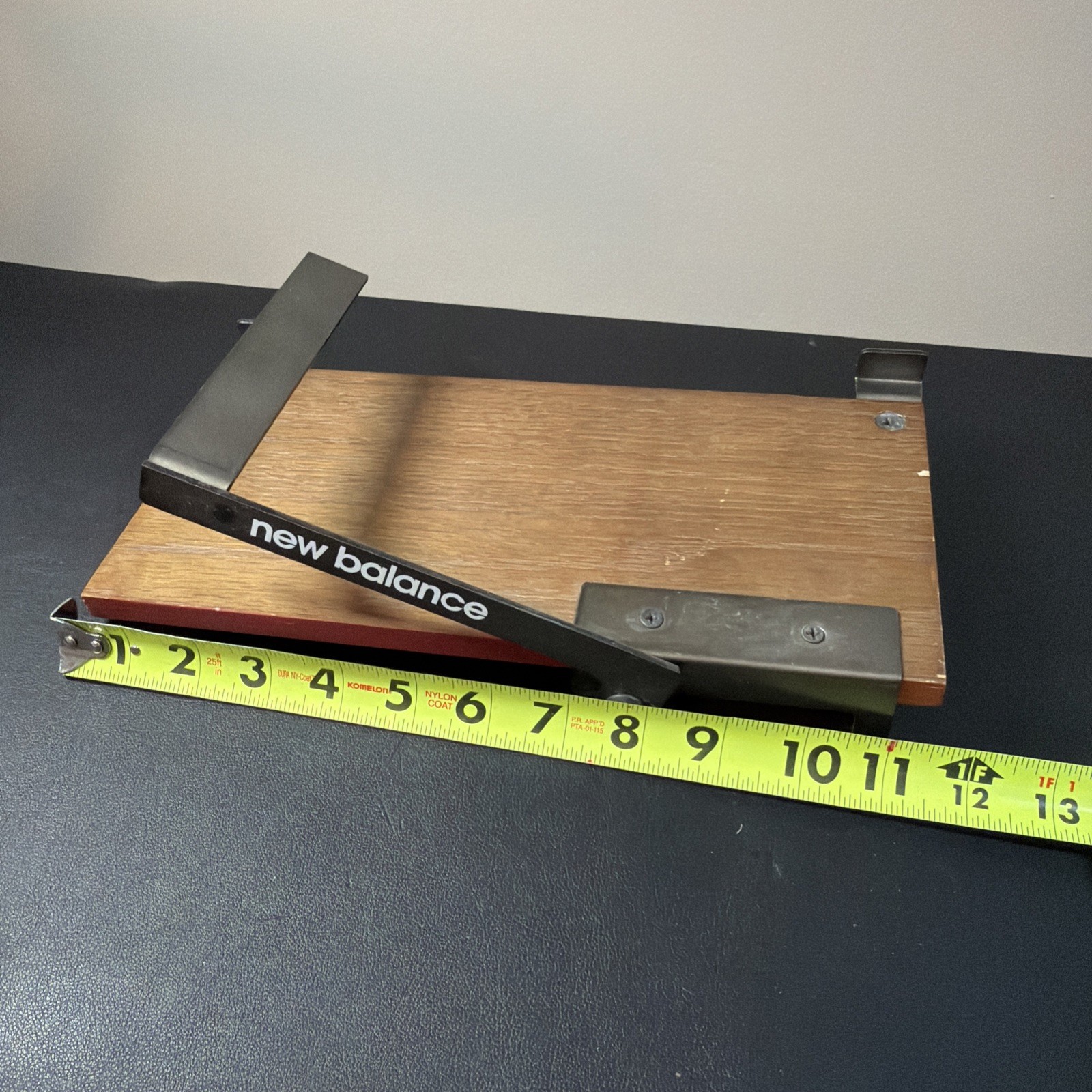 Vintage New Balance Single Shoe Display Shelf Wood – Please Read Description!