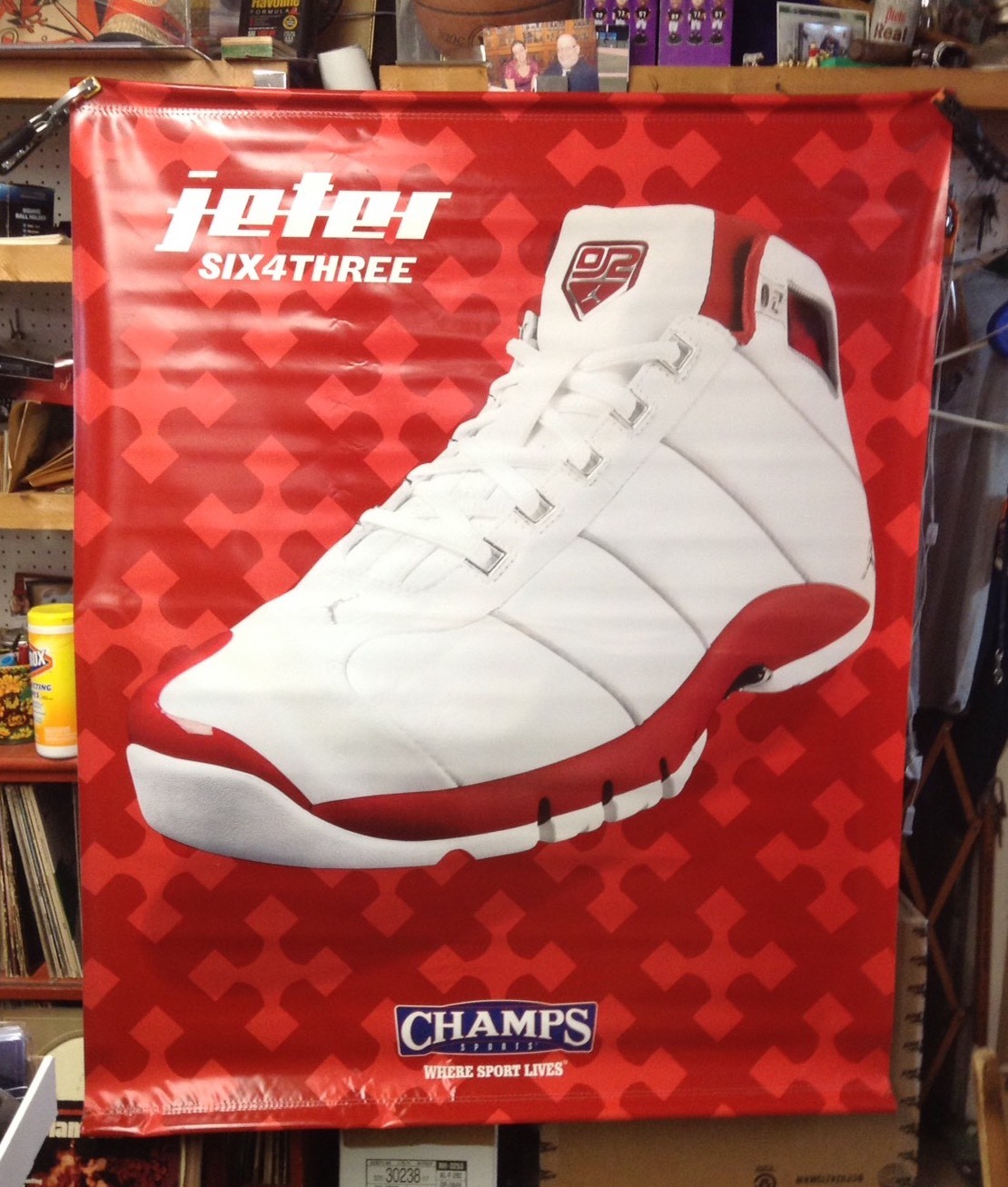 Derek Jeter DJ2 Sneaker 4 X 5 Store Sign 2 Sided Vinyl Banner