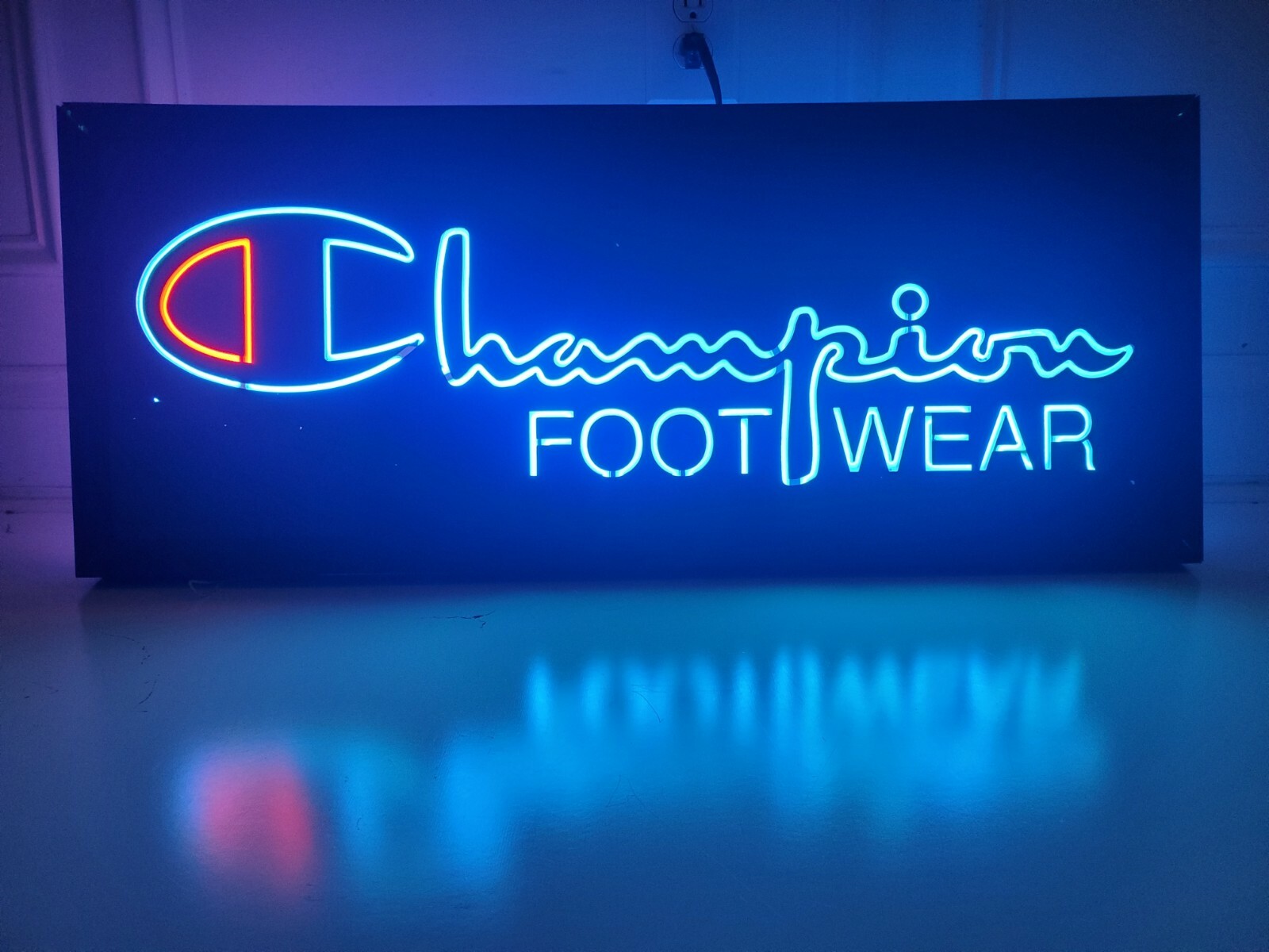 Champion Footwear Lighted Sign Vintage And Rare Sneaker Head Must Have 31″x13″x6
