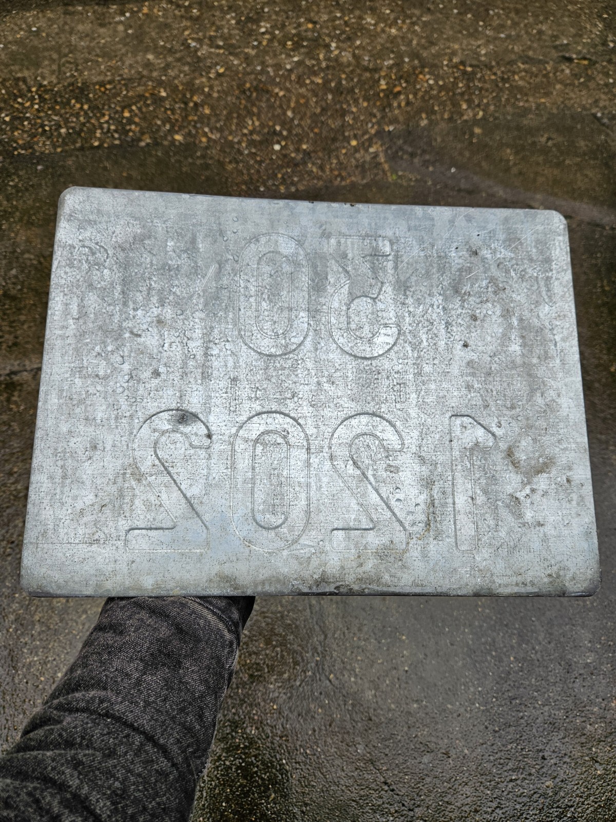 Antique Metal Transport Truck Plate