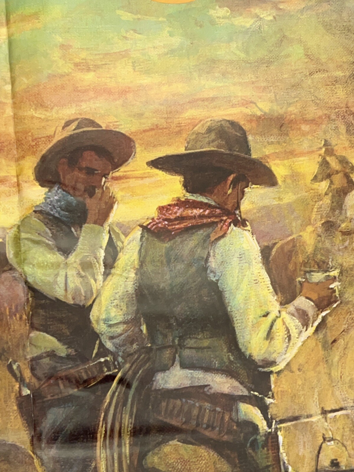 Vintage Del Monte Round Up Western Cowboy Store Poster F-7994 Litho USA 8/79