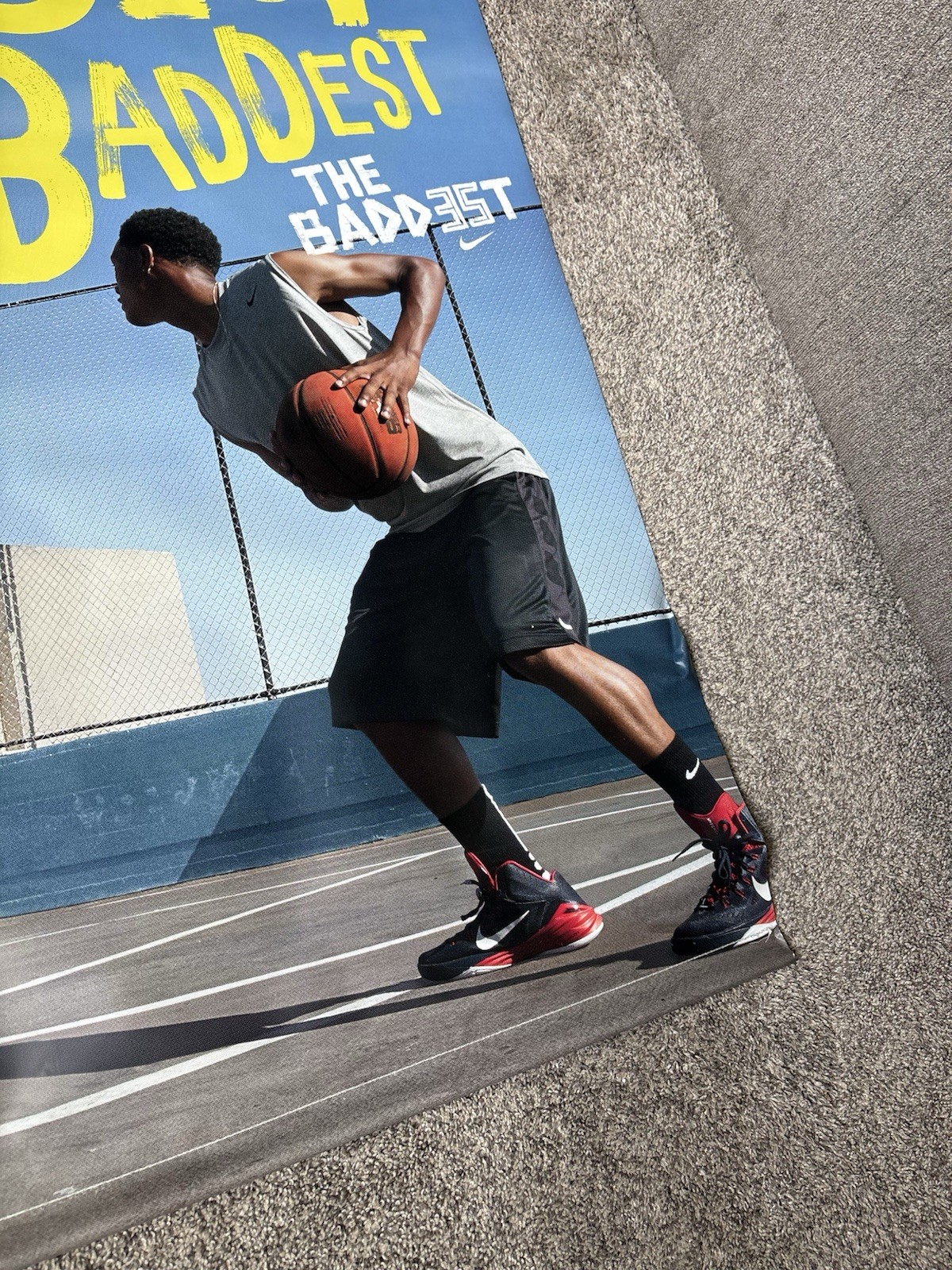 NIKE 2014 KEVIN DURANT KD 7 PROMO FOOTLOCKER STORE DISPLAY POSTER SIGN BANNER