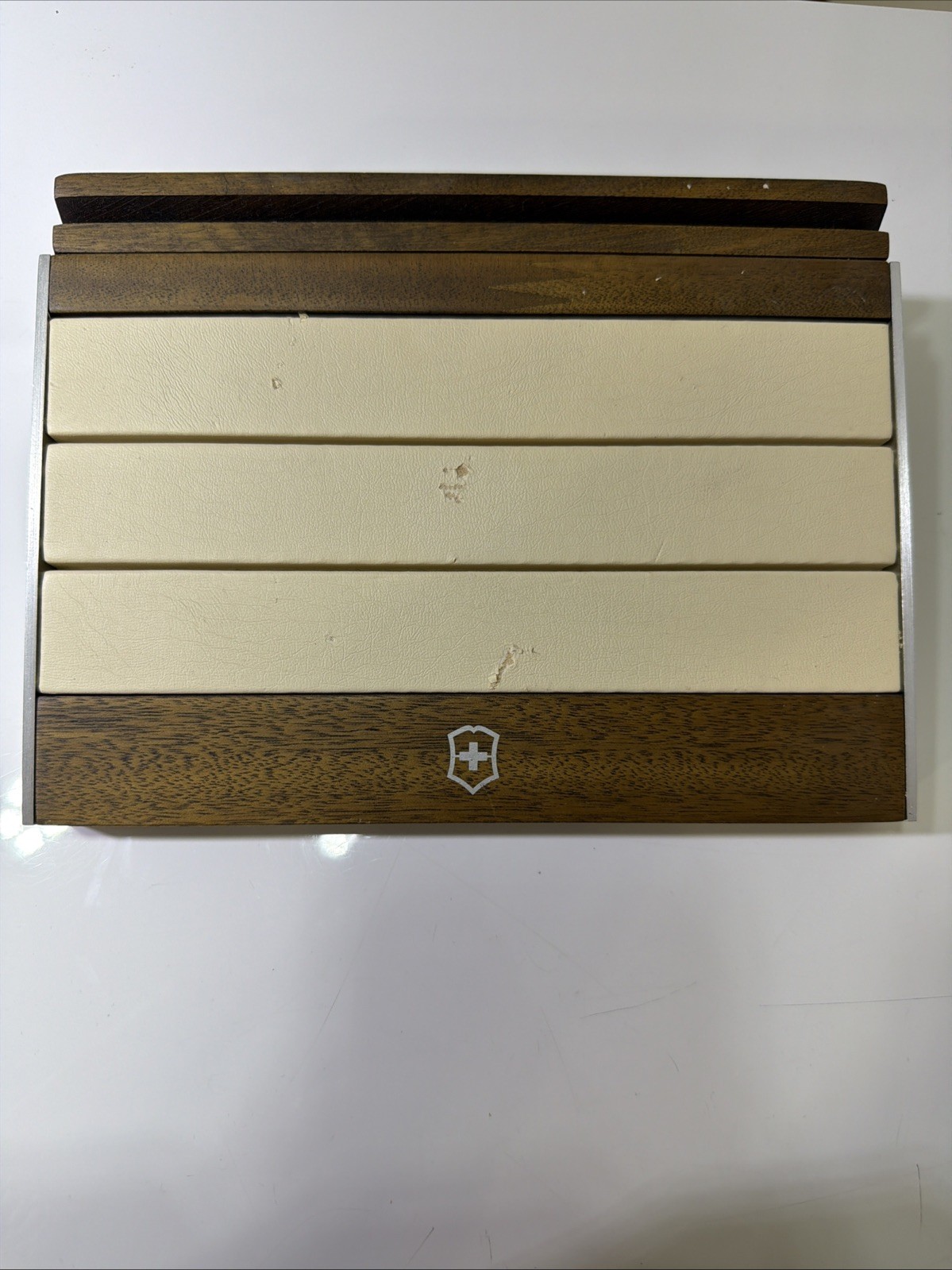 Vintage Victorinox Swiss Army Watch Display Tray with Authorized Retailer Plaque