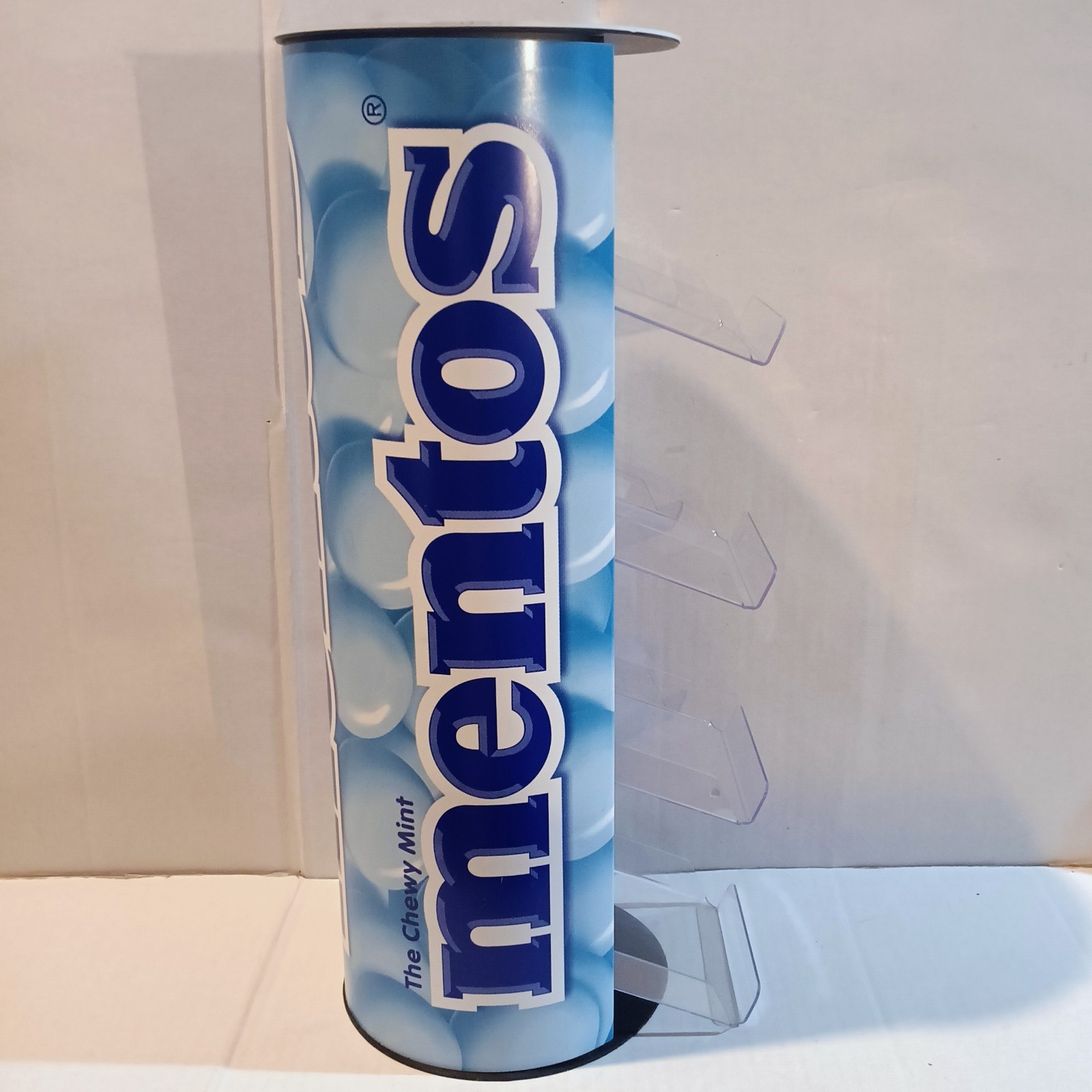 Mentos Store Countertop POS Display-4 Tiered Acrylic Shelves-Advertising-Candy