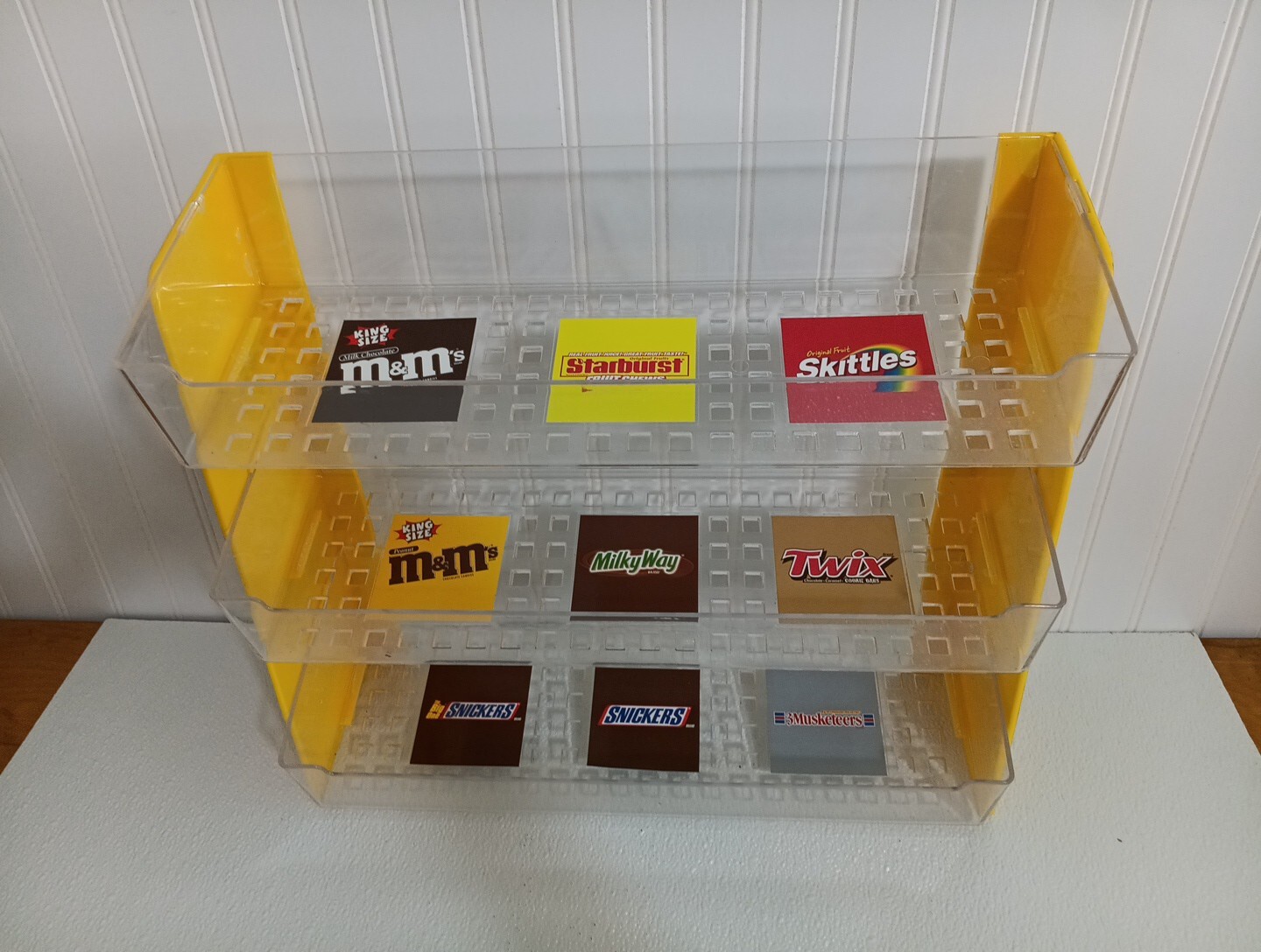 Mars Candy Countertop Display Shelf for Snickers Skittles, M&M’s, Starburst Twix