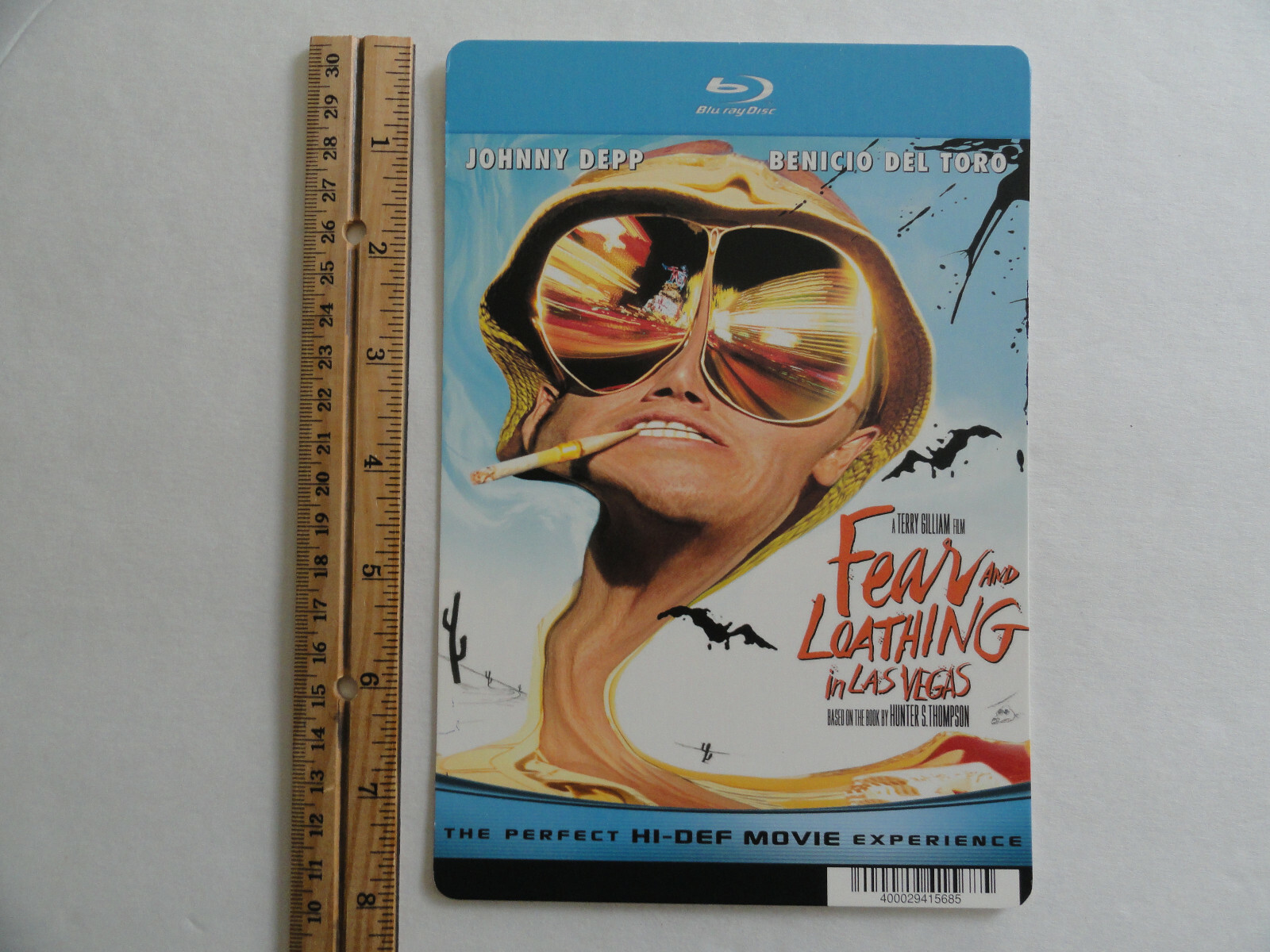FEAR AND LOATHING IN LAS VEGAS – BLOCKBUSTER VIDEO BACKER CARD 5″X8″ NO MOVIE