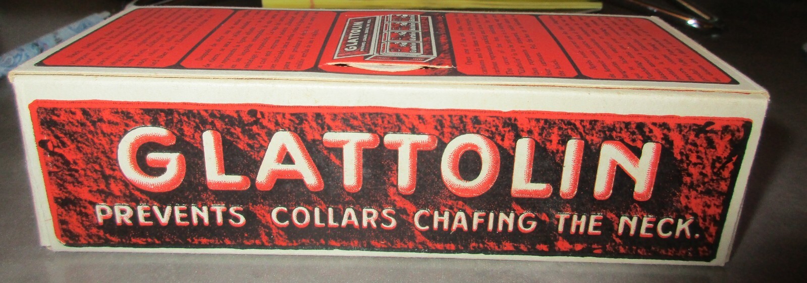 Antique GLETTOLIN 12 Mens Collar Wax Store Display Advertising – Germany 1910