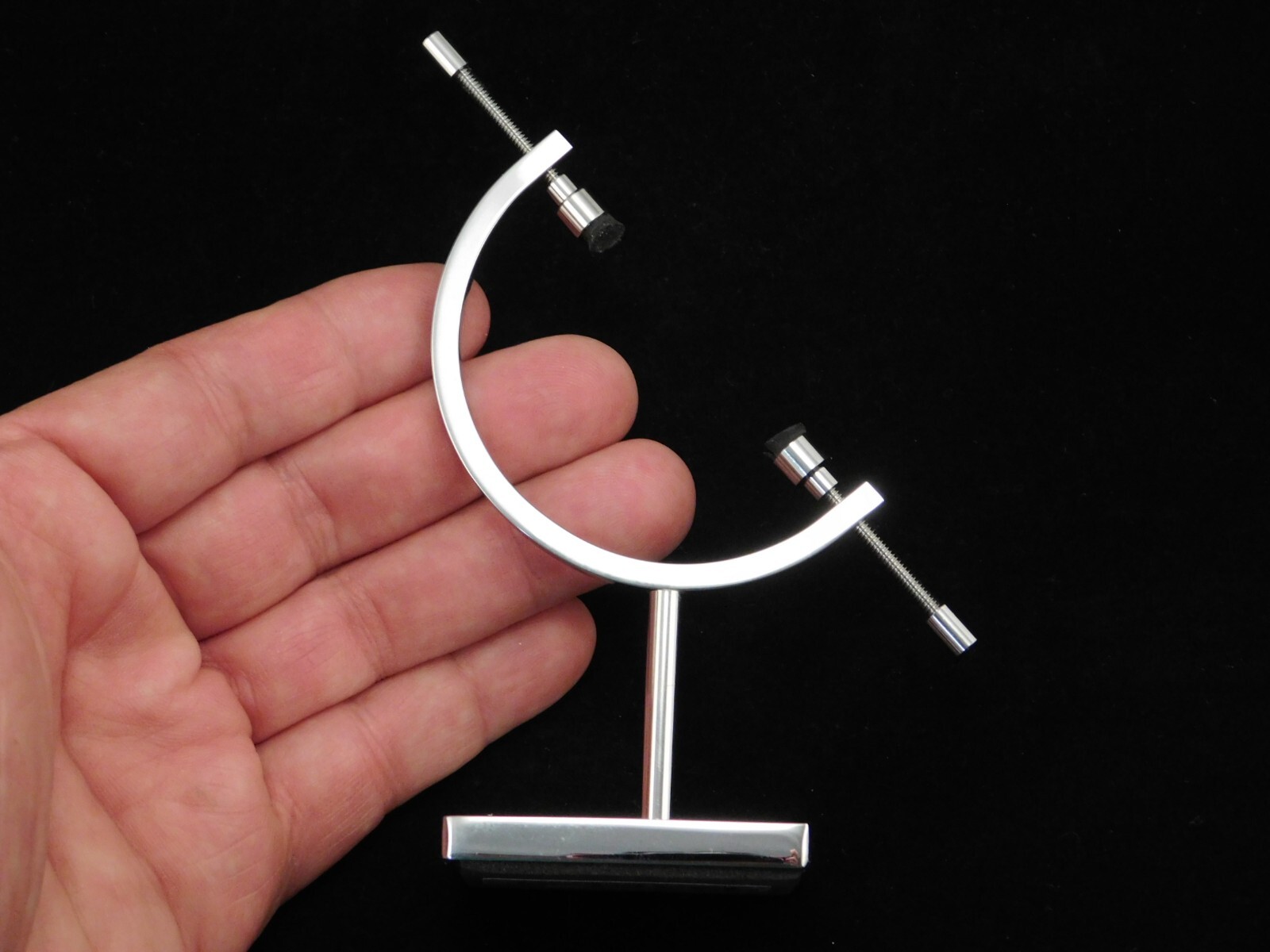 CALIPER Display Stand SMALL Sized Chrome Adjustable