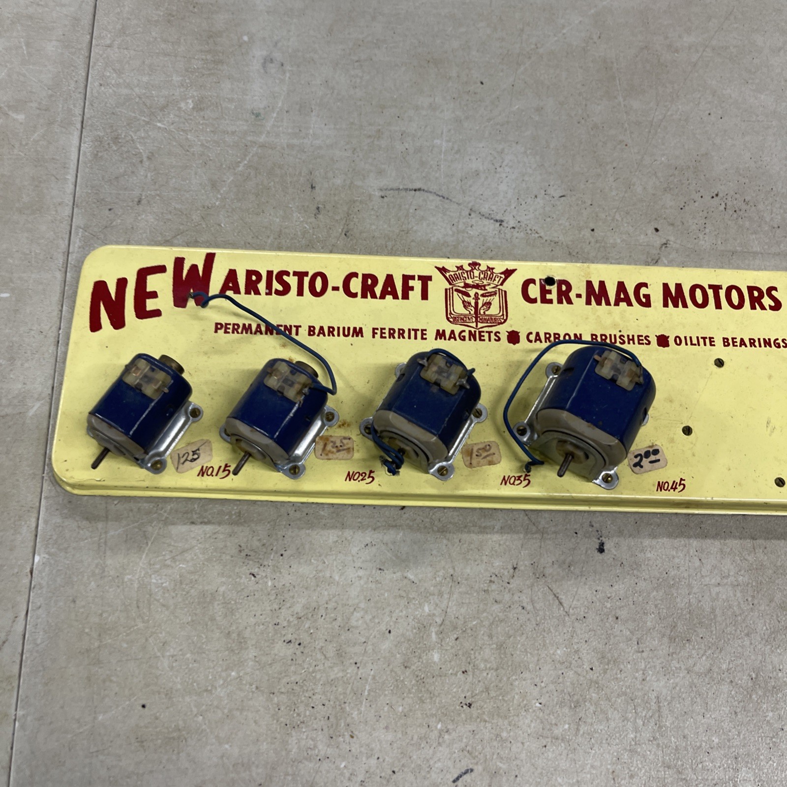 Vintage Aristocraft Cer-Mag Motors Store Display 1950’s Era