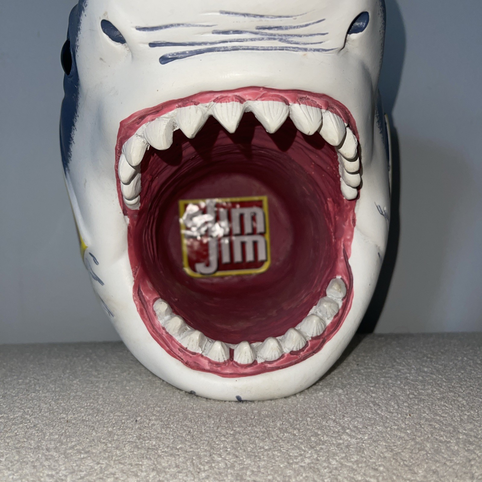 Slim Jim Shark Wall Display Piece Great White Bite