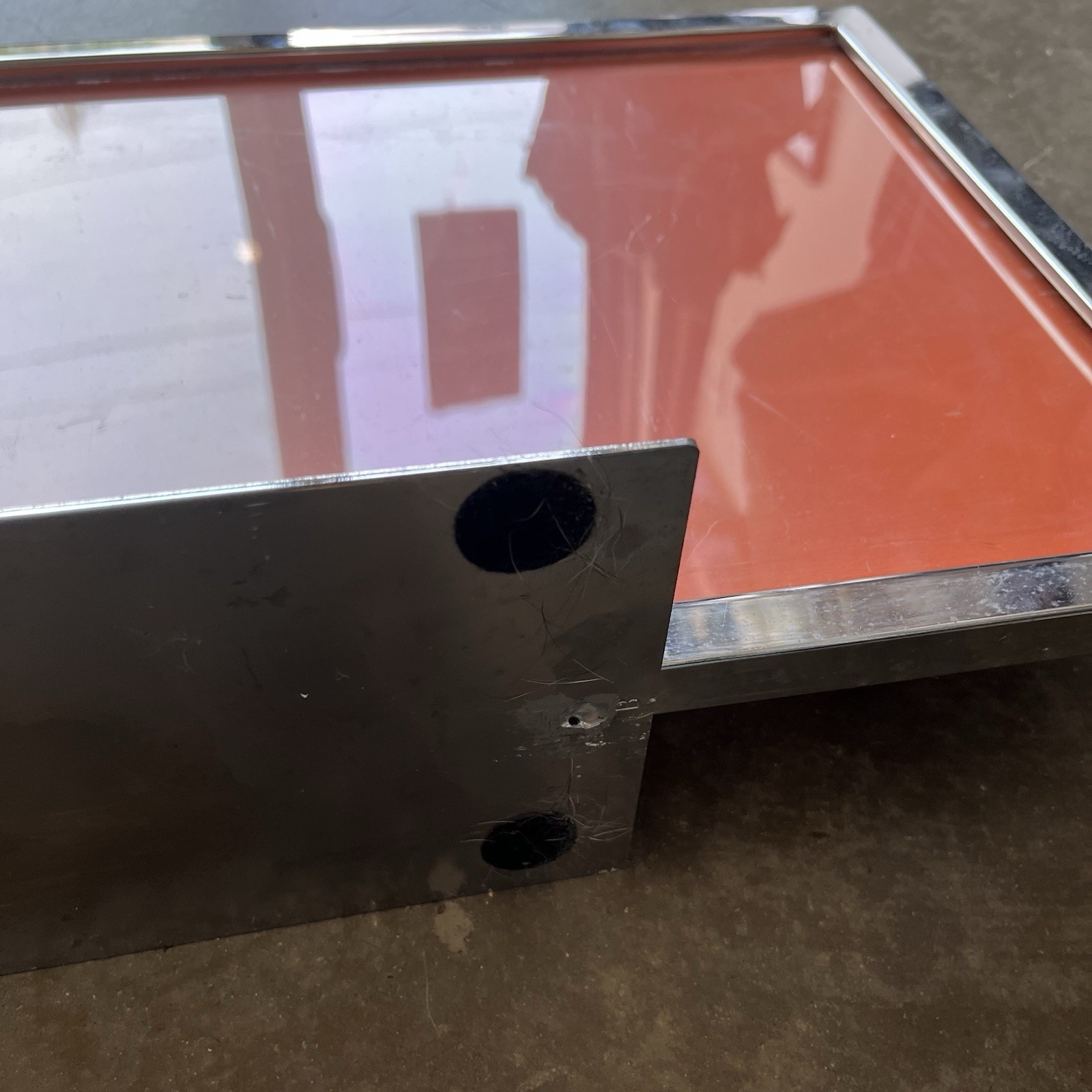 Vintage Orange Nike Store Display 50×14 Inches Metal/Plastic