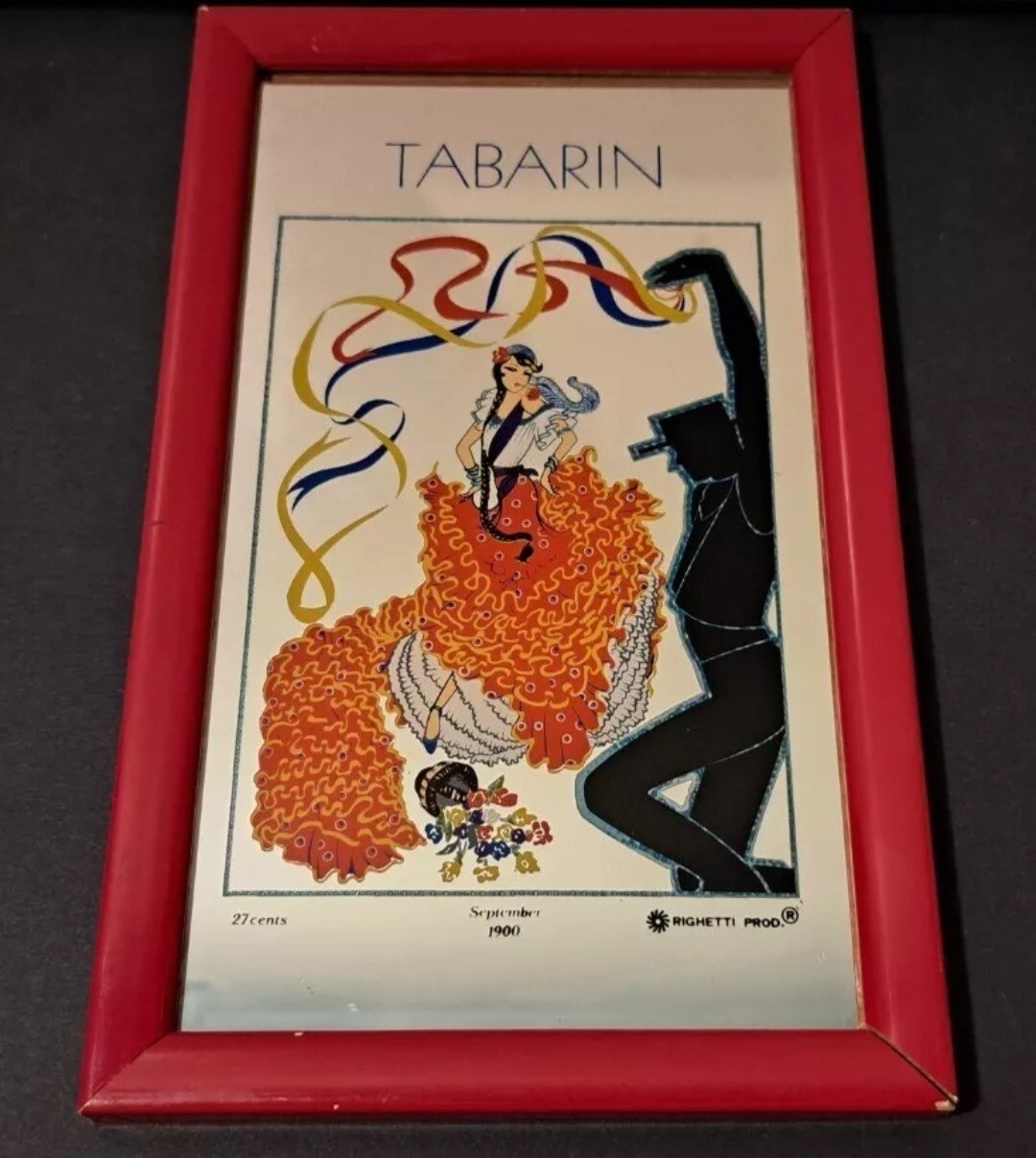 MIRROR FRAME-TABARIN FLAMENCO THEATER-VINTAGE-RIGHETTI DESIGN