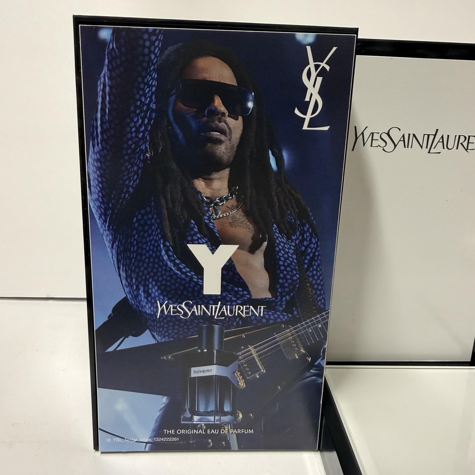 Yves Saint Laurent Y Fragrance Retail Counter Display Lenny Kravitz
