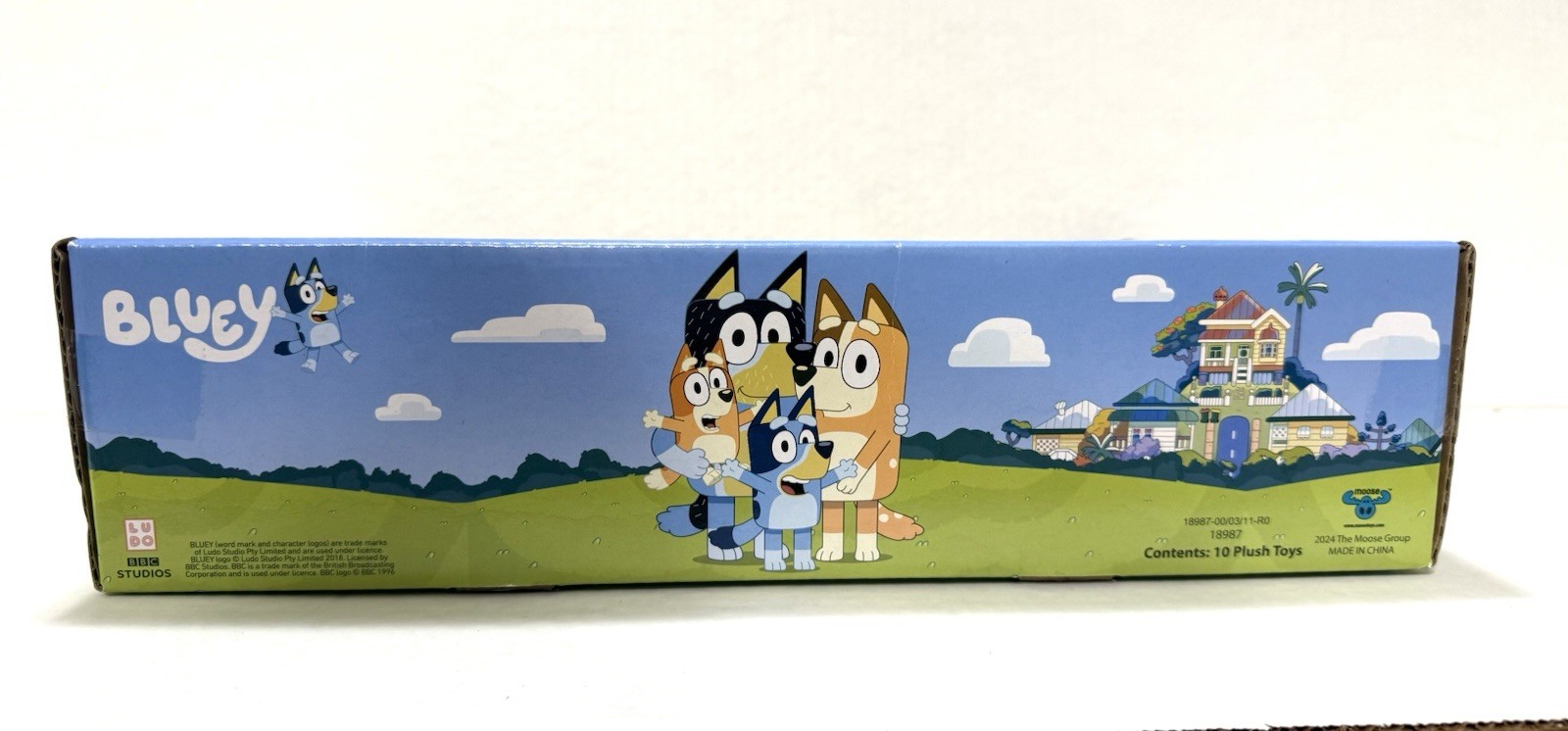 Blue Plush Cardboard Display Case- RARE & In GREAT Condition