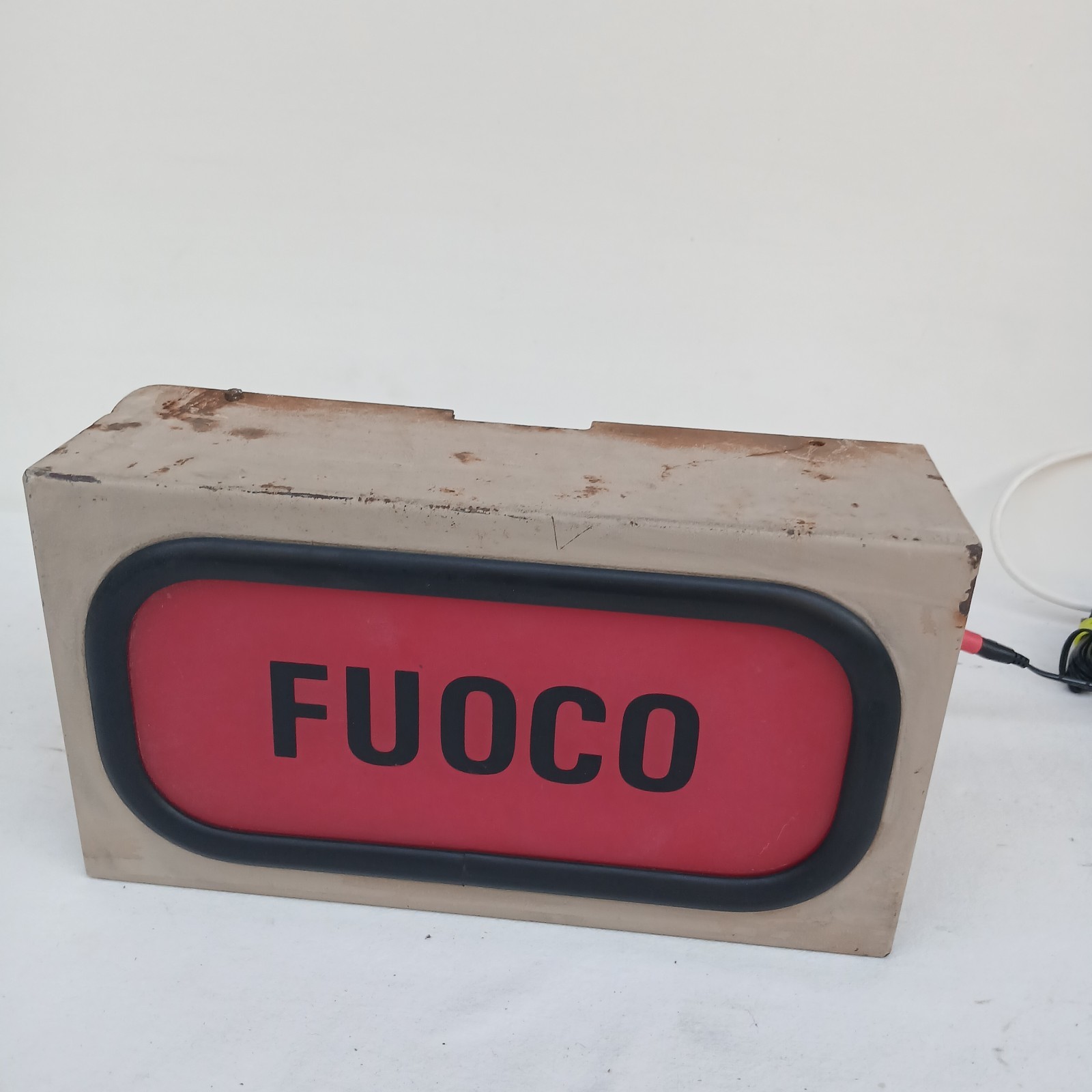 60s/70s Vintage Modernism FIRE ALARM Light Sign