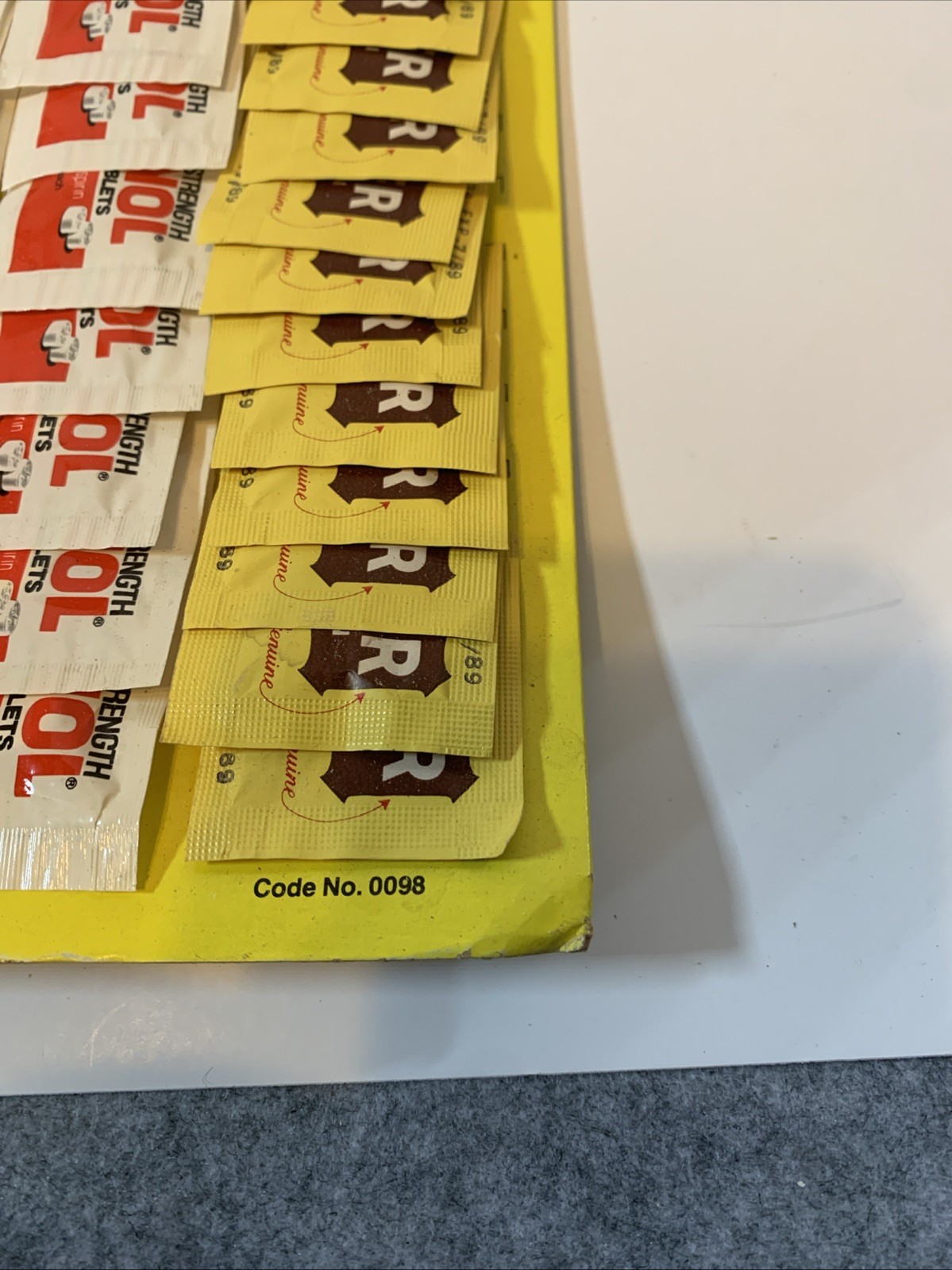 Vintage The Medicine Cabinet Countertop Display Easel, Tylenol, Bayer, Anacin