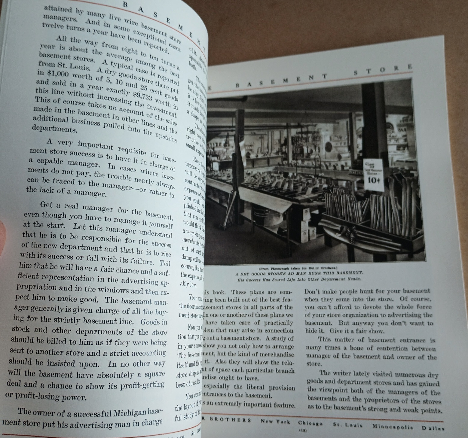 Butler Bros (1914) RETAIL DEPARTMENT STORE LAYOUT windows displays MERCHANDISING