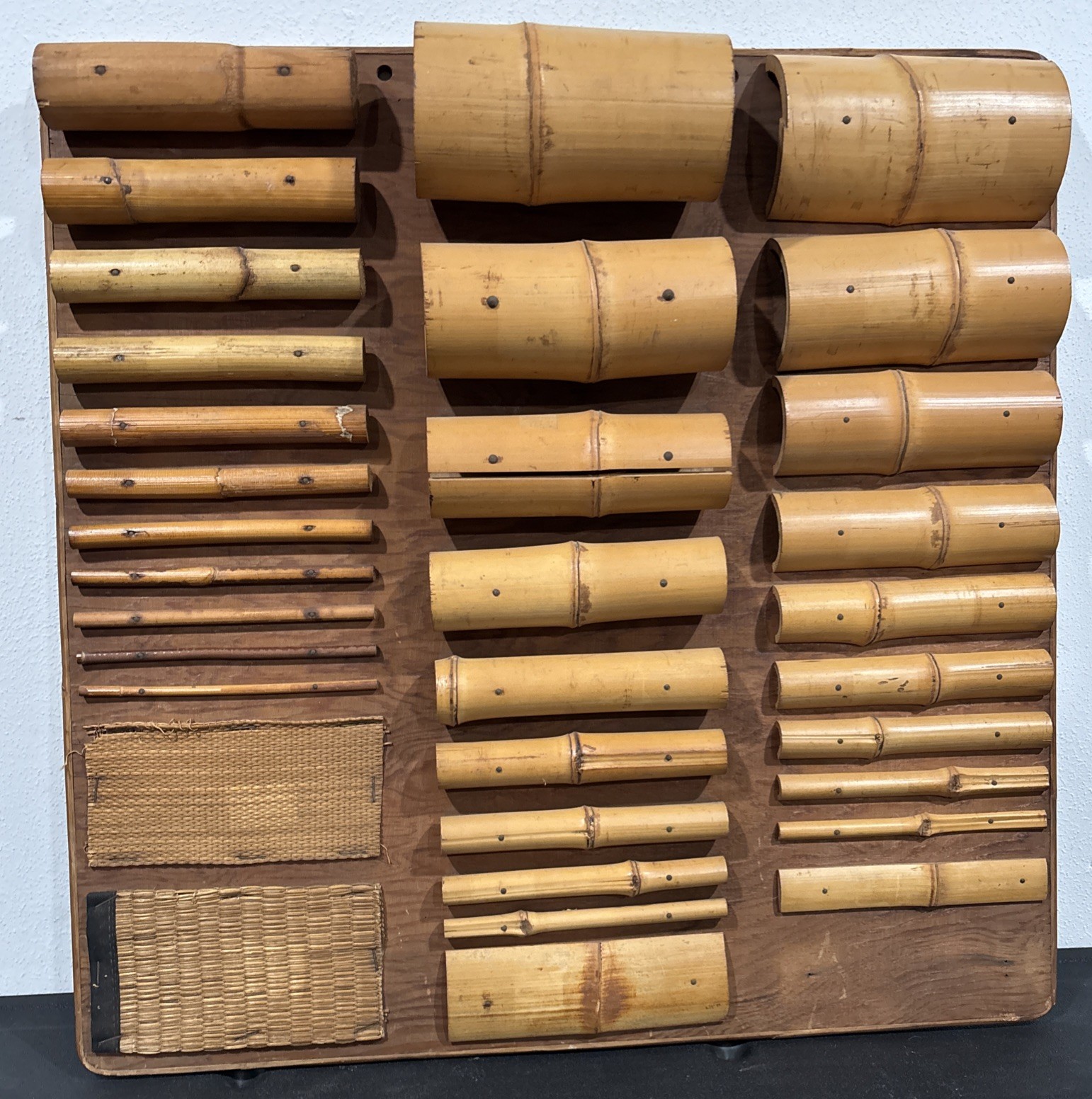 Vintage Bamboo, Rattan & Tatami Salesman Sample Designer Showroom Display Board