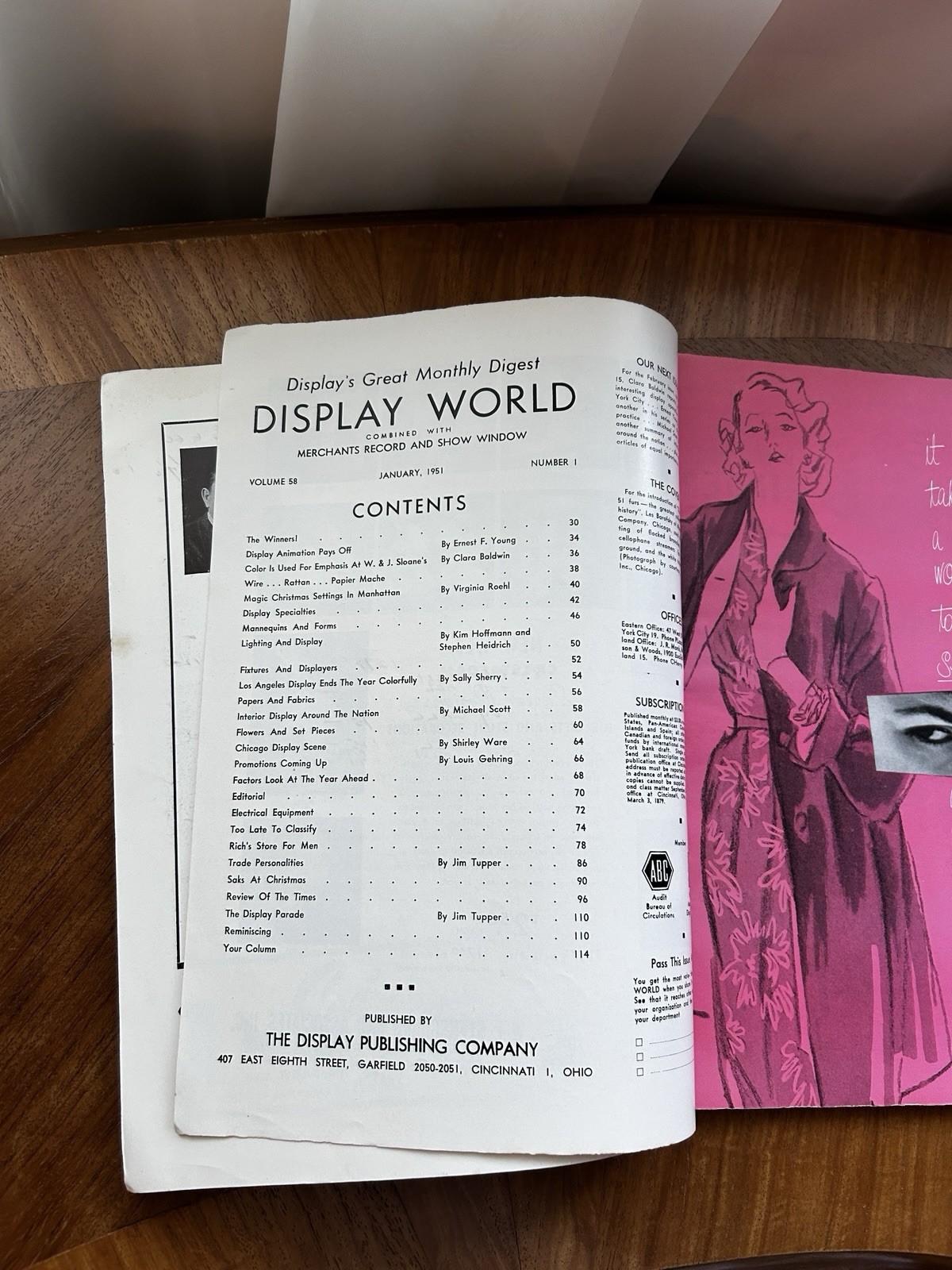 Vintage Display World Magazine 1951 Retail Store Window Mannequins Advertising