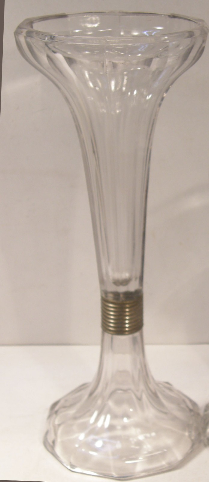VINTAGE ANTIQUE 12 1/4″ GLASS SHELF SUPPORT RISER PILLAR SODA FOUNTAIN STORE