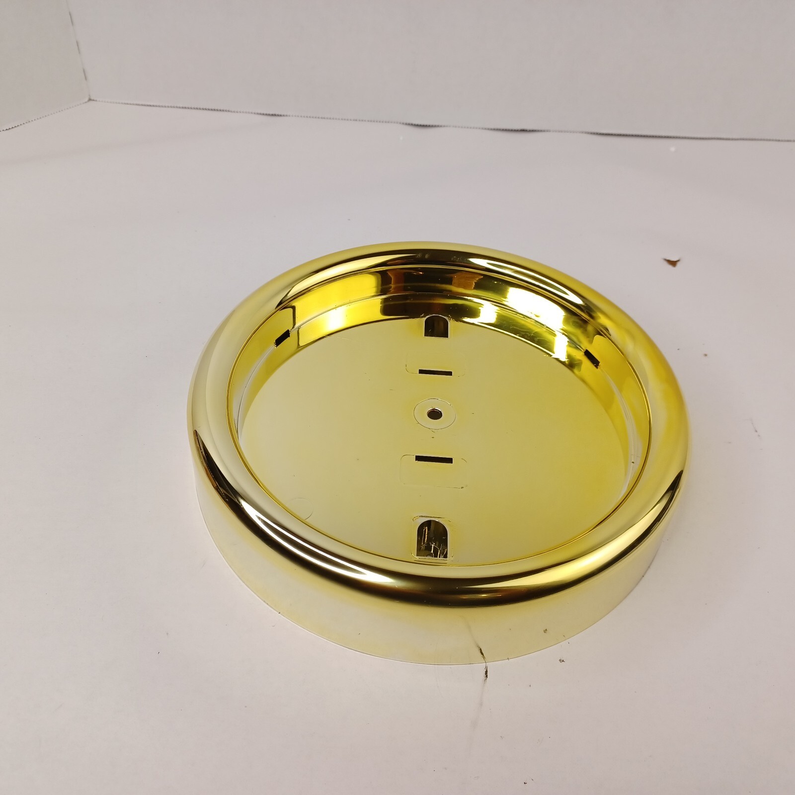Chaney Instrument Company Wall Clock Part Plastic Base Gold Yellow Lot Of 8