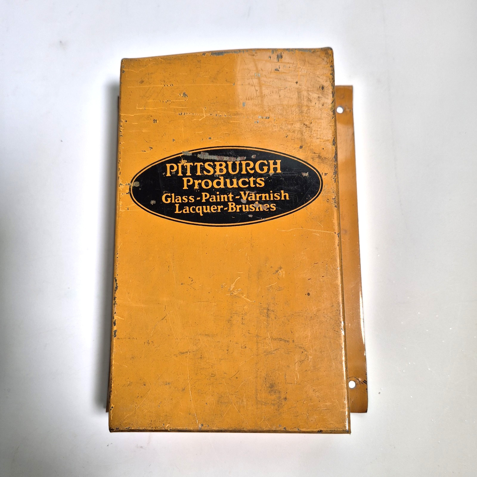Vintage Pittsburgh Products Metal Display Tray Sign Industrial Decor