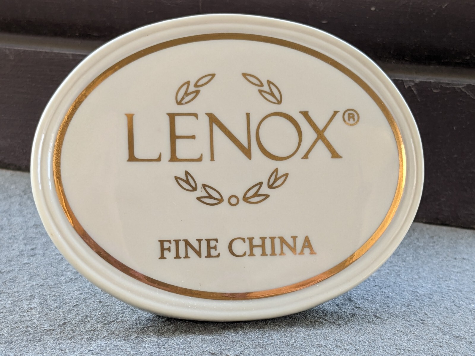 Lenox Dealer Logo Fine China TRADEMARK advertising logo Paperweight