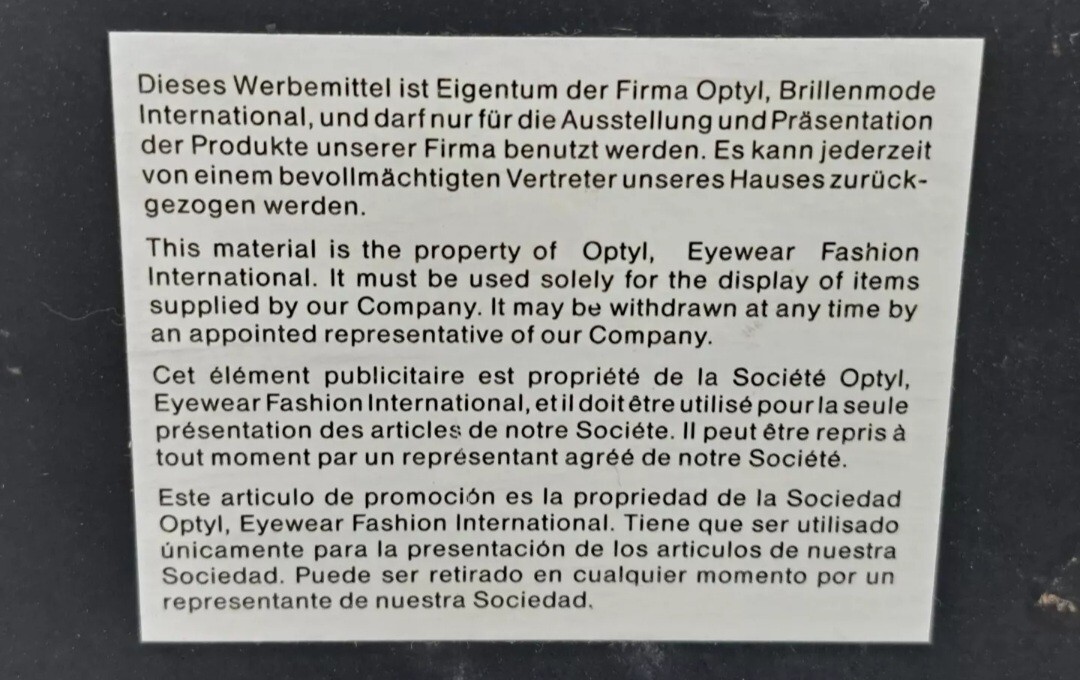 SHOP ADVERTISING DISPLAY MIRROR-CHRISTIAN DIOR-FASHION DESIGN-VINTAGE
