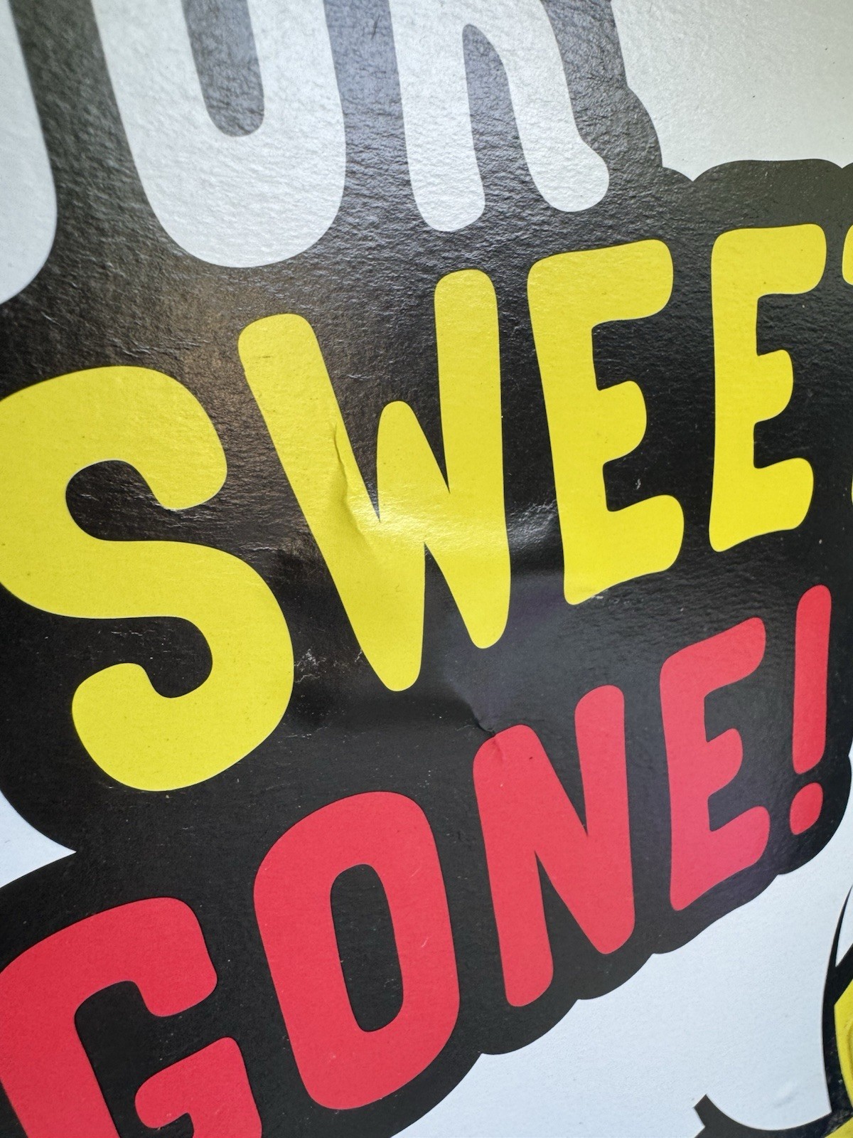 Big Sour Patch Store Display Blow Mold Sour Sweet Gone Blue Yellow Tray Rolling