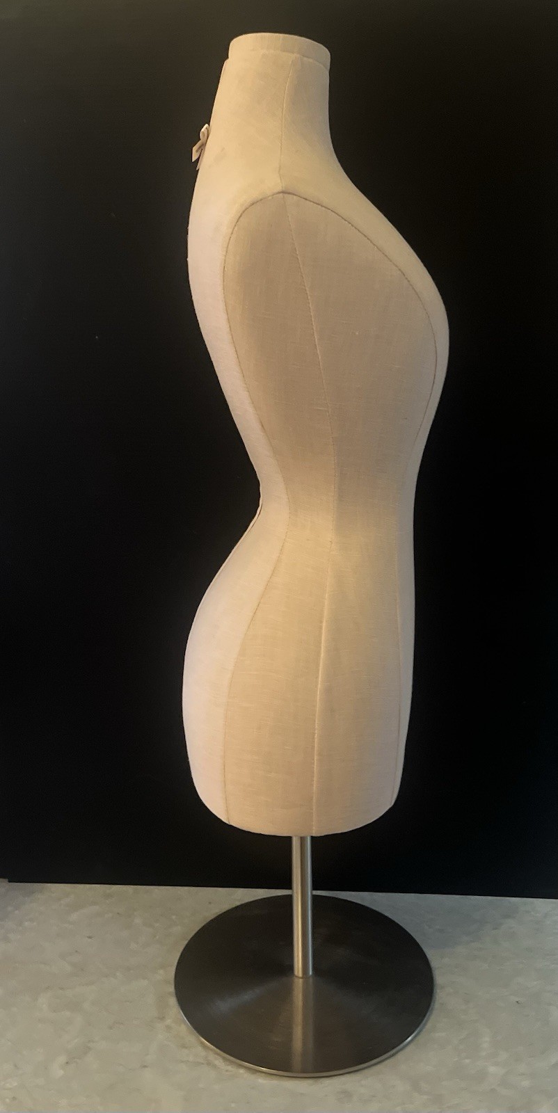 21-33” Adjustable RARE Victorias Secret Pink Dress Display Mannequin w/ Stand