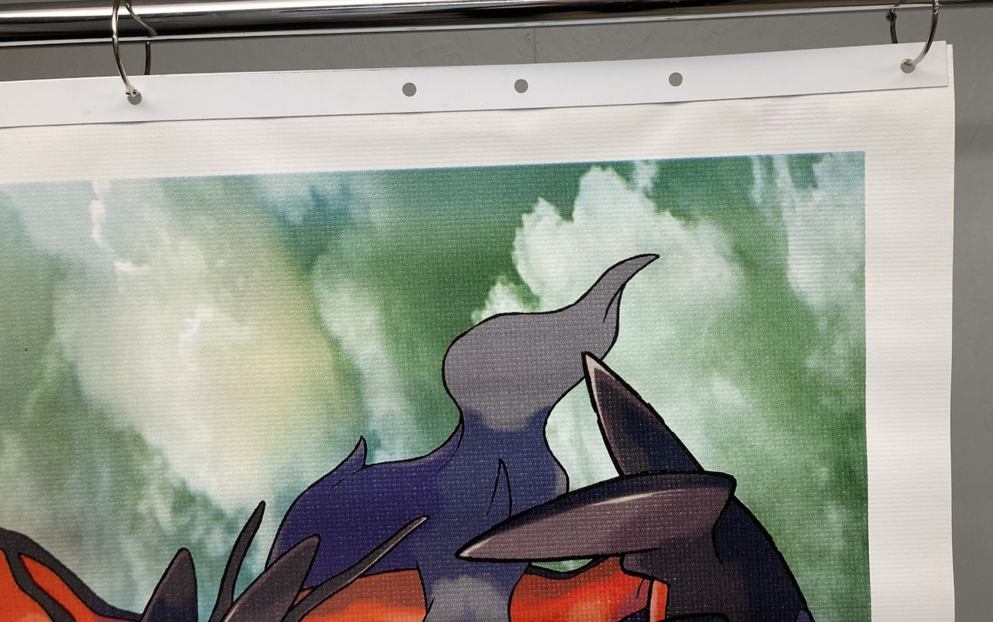 Pokémon X & Y Yveltal Vinyl Banner Toys R Us Store Display Sign 2013 Nintendo XY