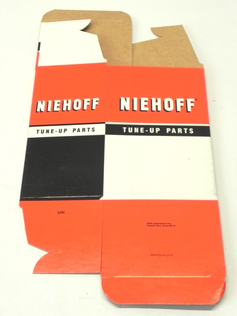 VINTAGE NIHEOFF TUNE-UP PARTS DISPLAY BOX *BOX ONLY* #20N 6″x4″x3″ NEW UNUSED