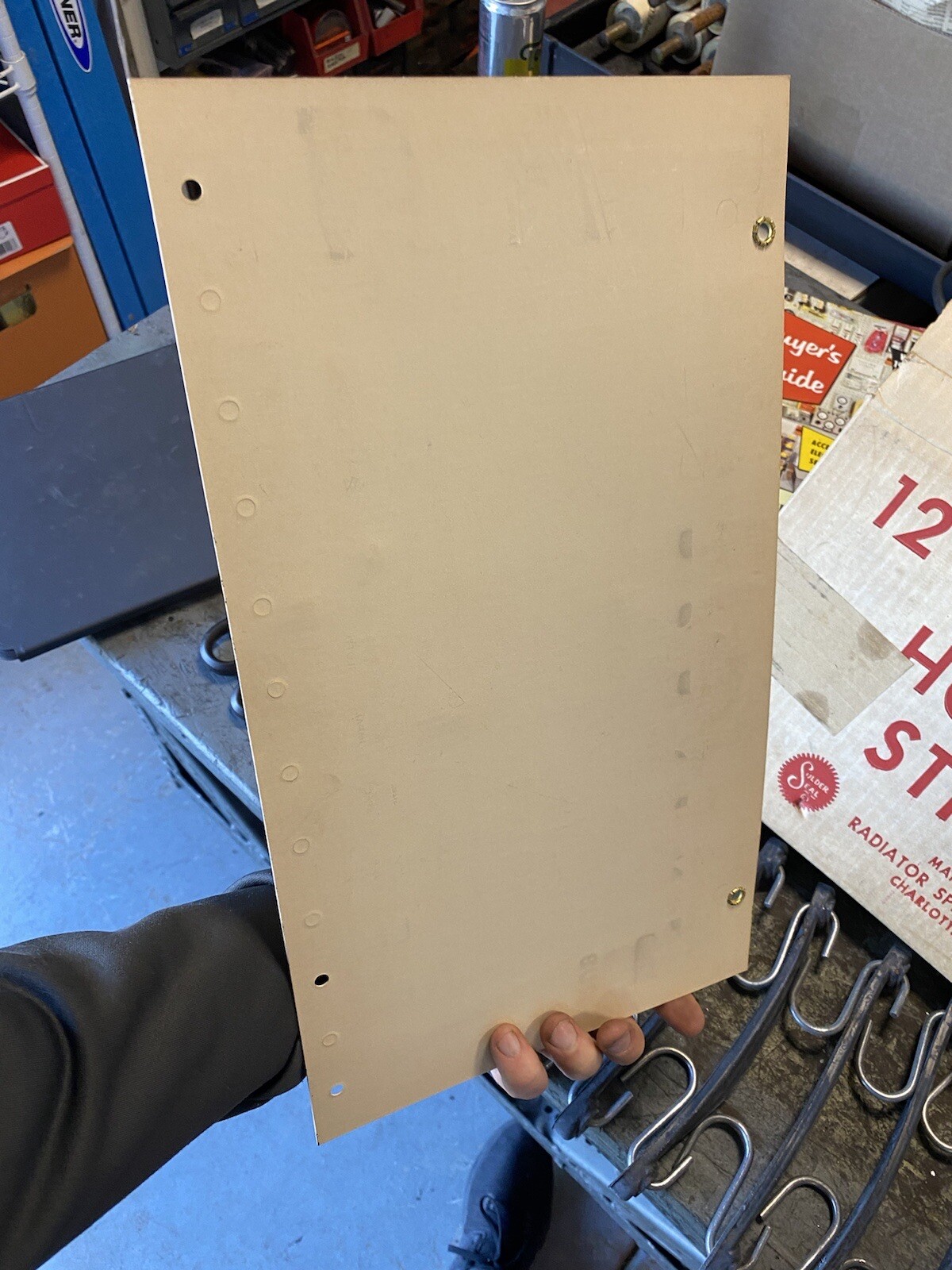 vintage advertising display hold zit straps NOS With Bungees (garage Oil Sign)