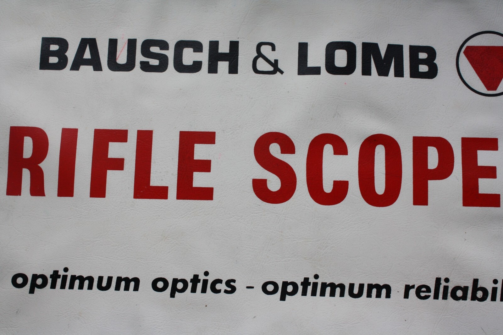 Vintage Gun Store/Firearm Dealer Counter Mat Bausch Lomb Scopes Optics Advertise