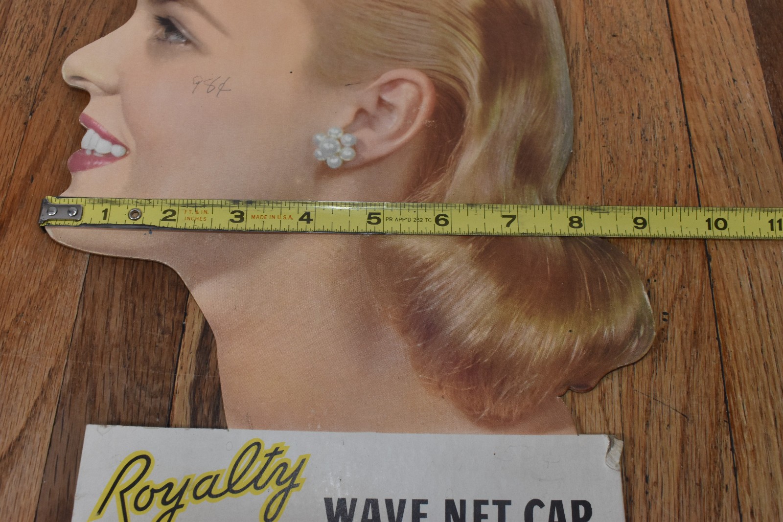 Vintage Royalty Wave Net Cap Die-Cut Cardboard Counter Display Sign