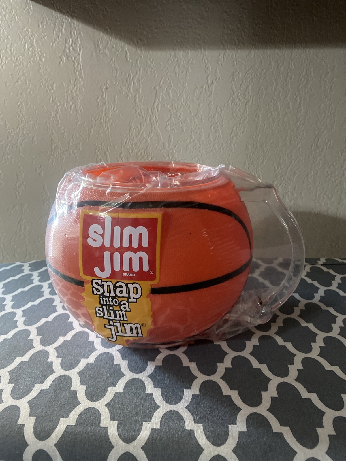 Slim Jim Plastic Basketball NBA Playoff Party Dip Bowl Store Display Mug