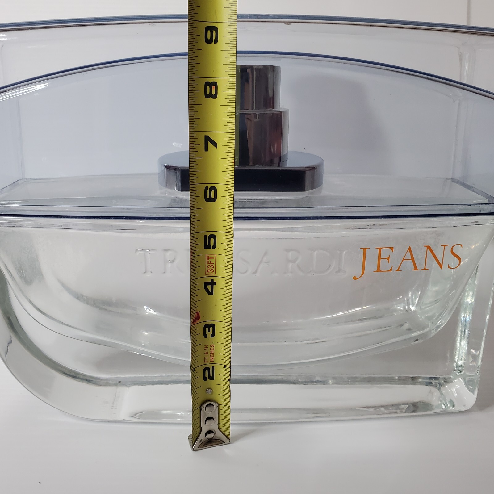 Trussardi Jeans Eau De Toilette For Women Empty Store Window Display Bottle