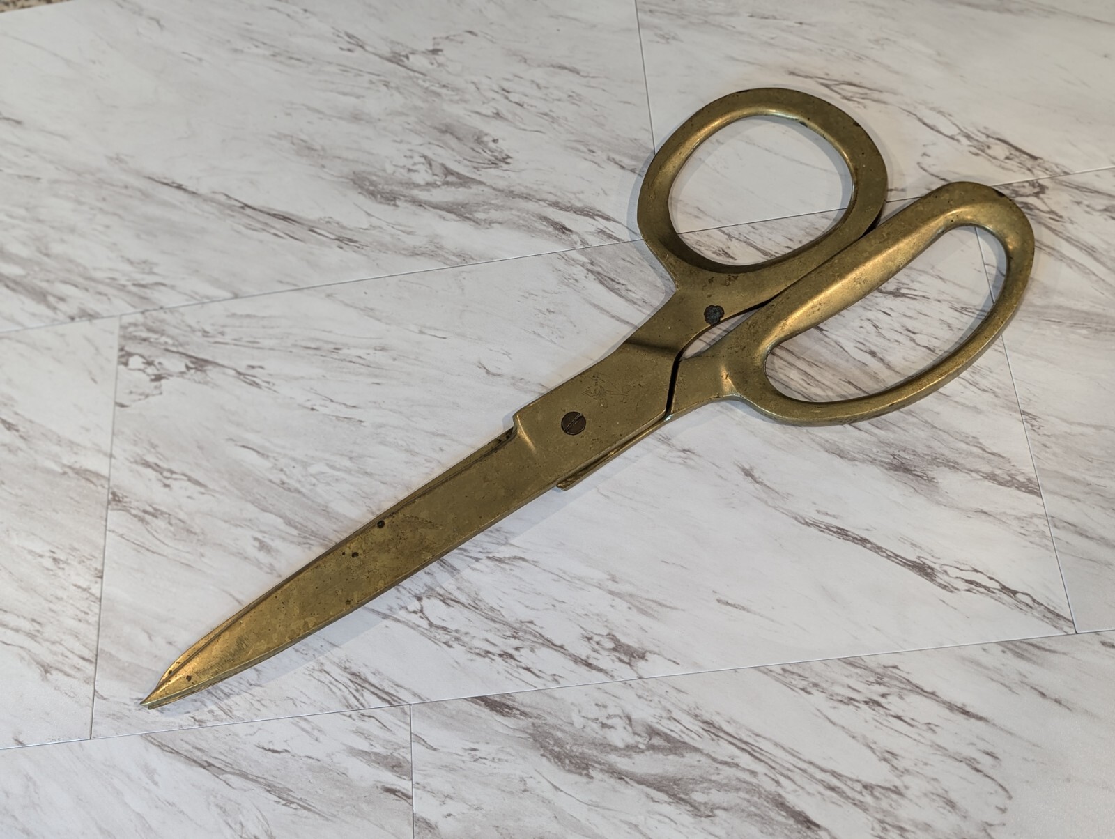 Mid 20th Century Giant Bronze Advertising Store Display Scissors – Tailors Trade