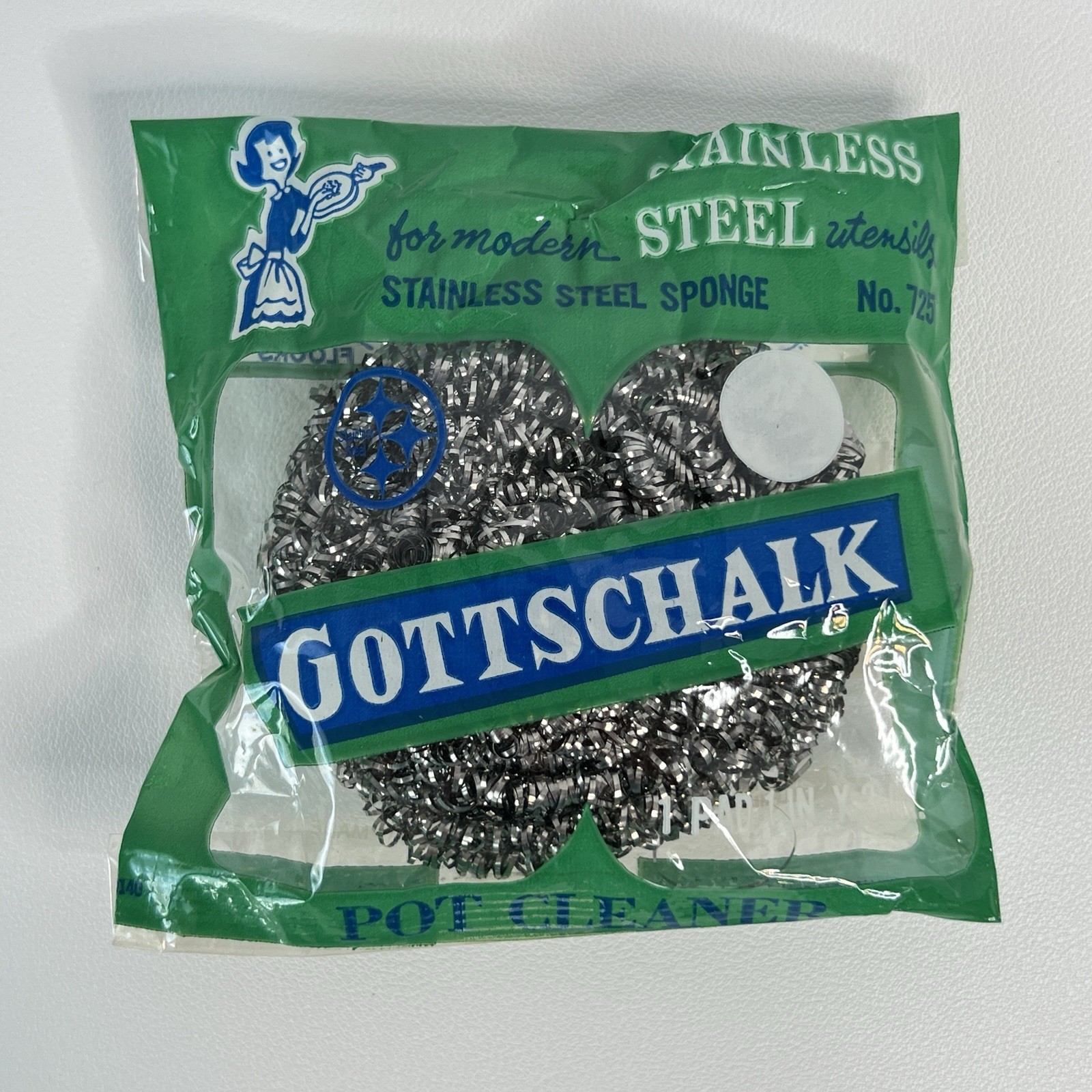 Vintage Gottschalk’s Stainless Steel Sponge Display Box No 725 New Old Stock